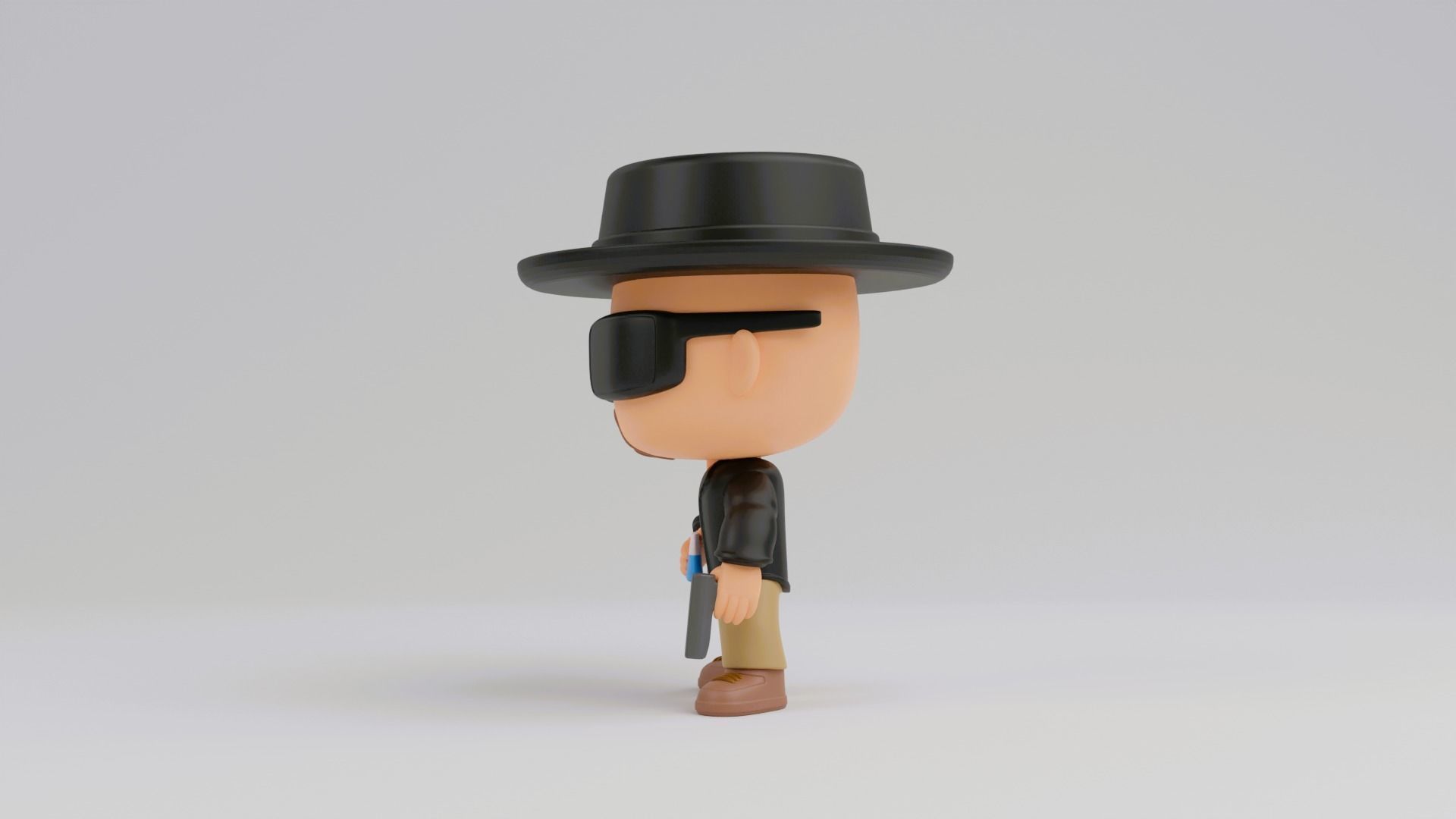 Walter Hartwell White funko pop from Breaking Bad 3D print model_4