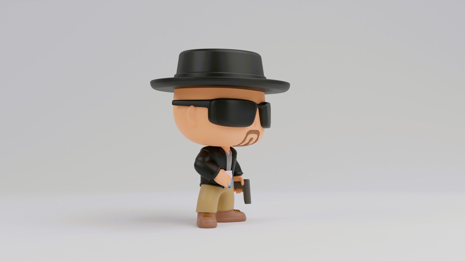 Walter Hartwell White funko pop from Breaking Bad 3D print model_2