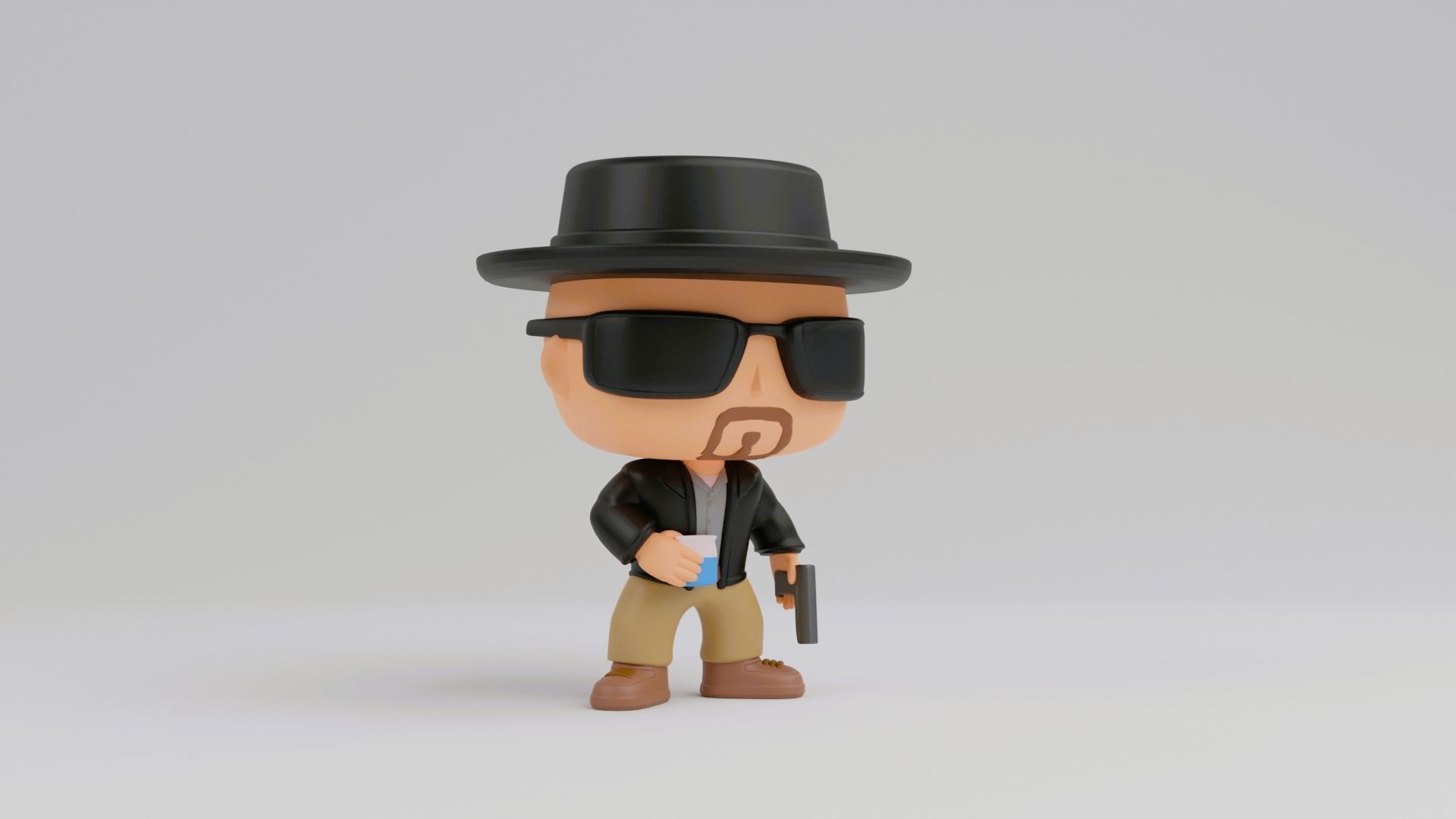 Walter Hartwell White funko pop from Breaking Bad 3D print model_1