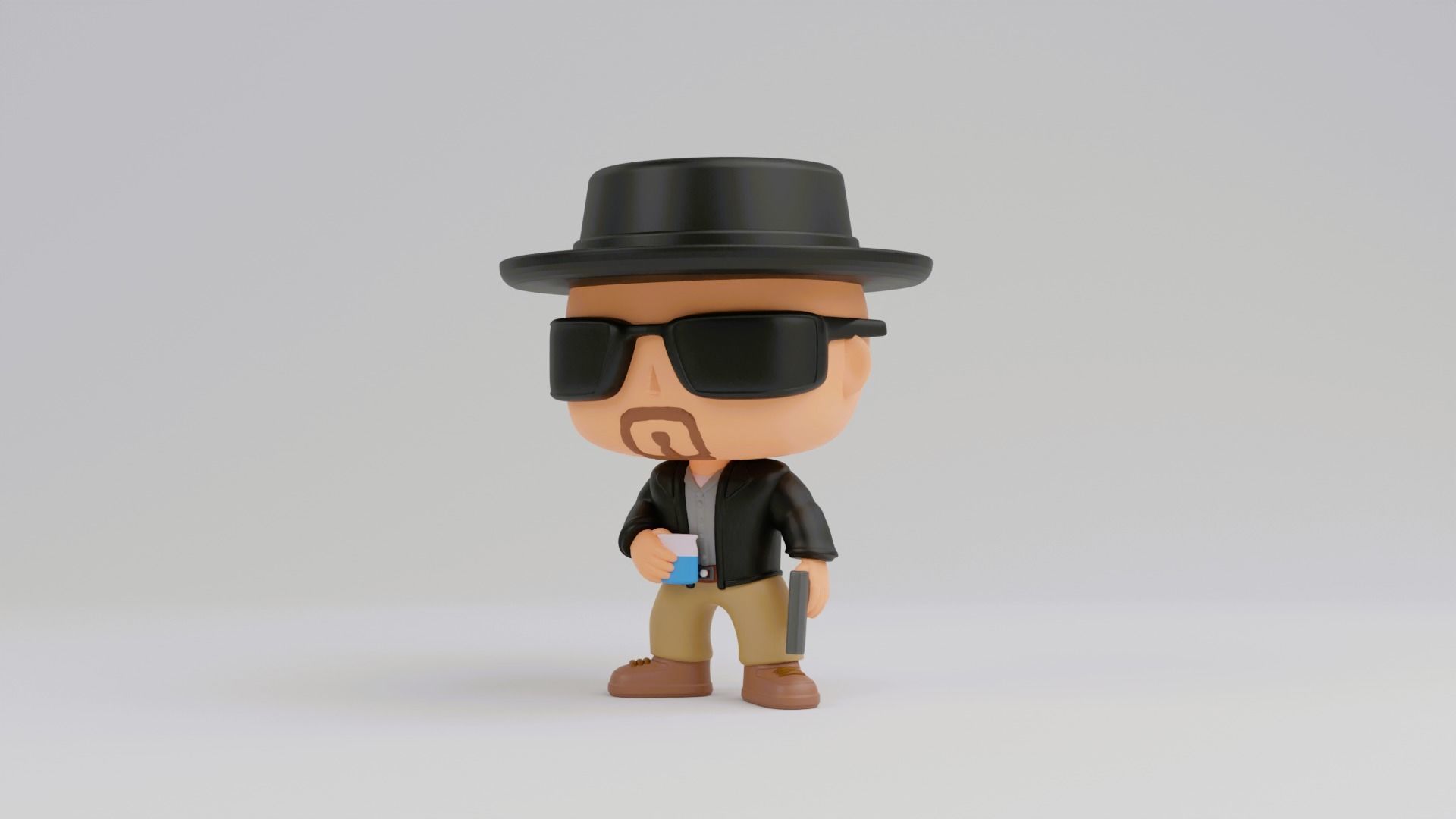 Walter Hartwell White funko pop from Breaking Bad 3D print model_6