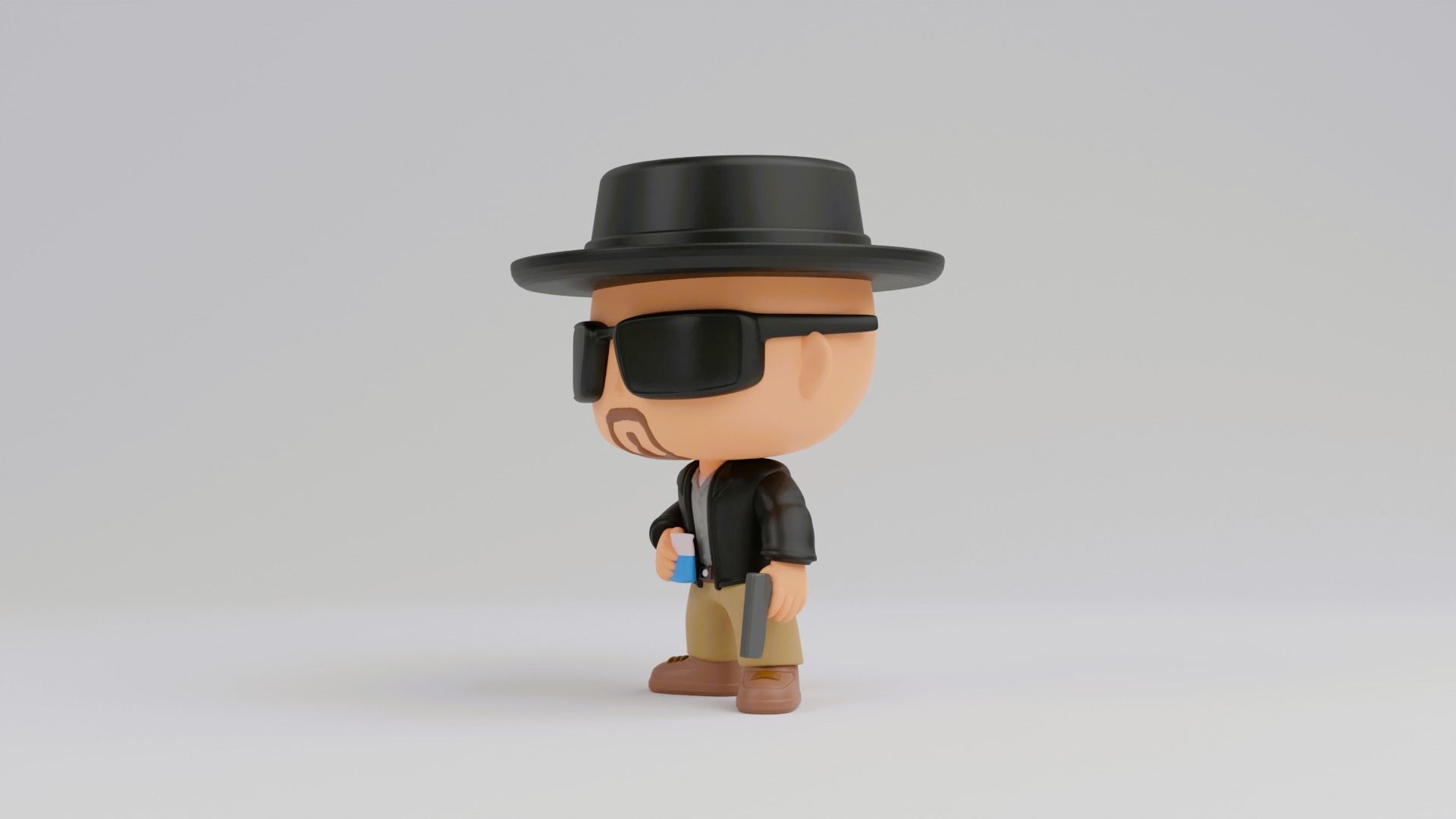 Walter Hartwell White funko pop from Breaking Bad 3D print model_5