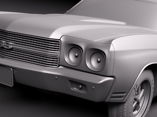 Chevrolet Chevelle SS CG 1970 3D model_11
