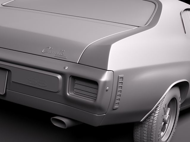Chevrolet Chevelle SS CG 1970 3D model_10