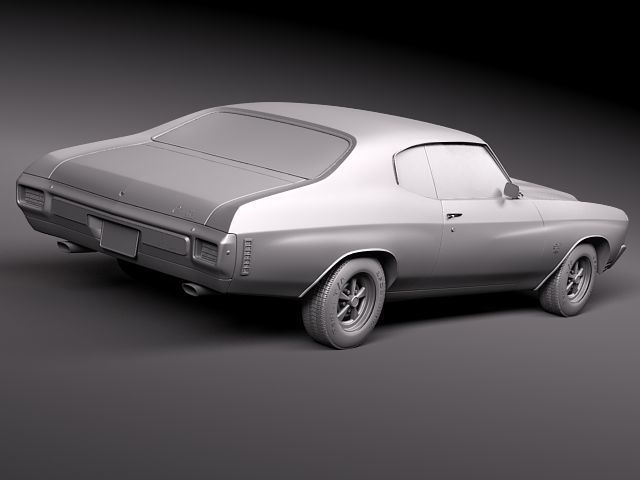 Chevrolet Chevelle SS CG 1970 3D model_9