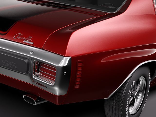 Chevrolet Chevelle SS CG 1970 3D model_3