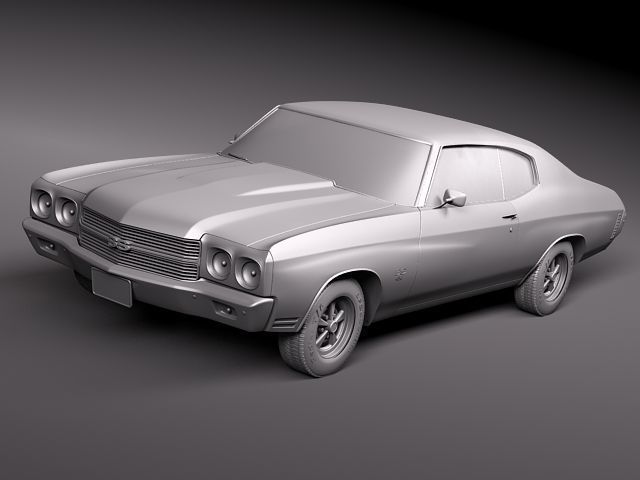 Chevrolet Chevelle SS CG 1970 3D model_12