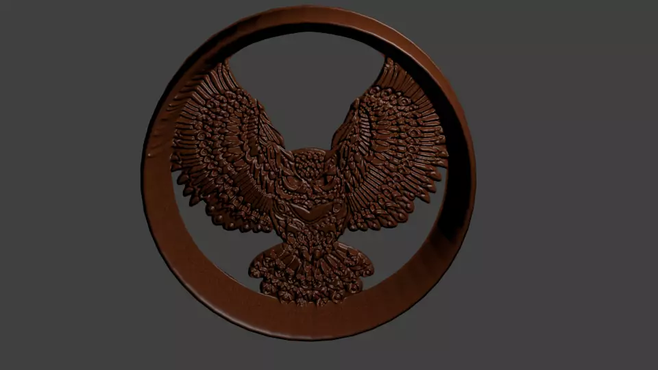 Wooden item for interior decoration 3D model_0