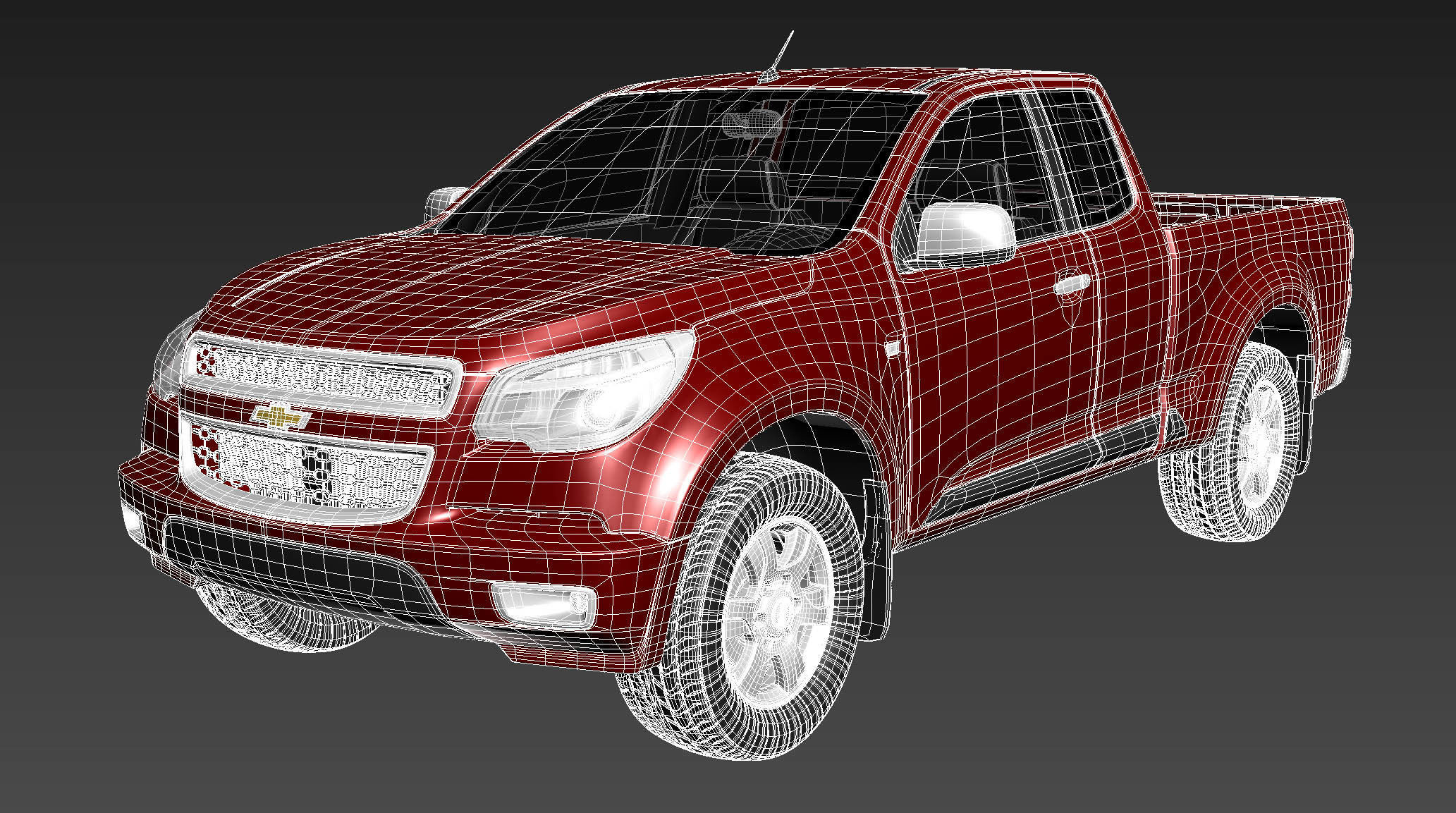 Chevrolet Colorado Extended Cab CG 2012 3D model_12