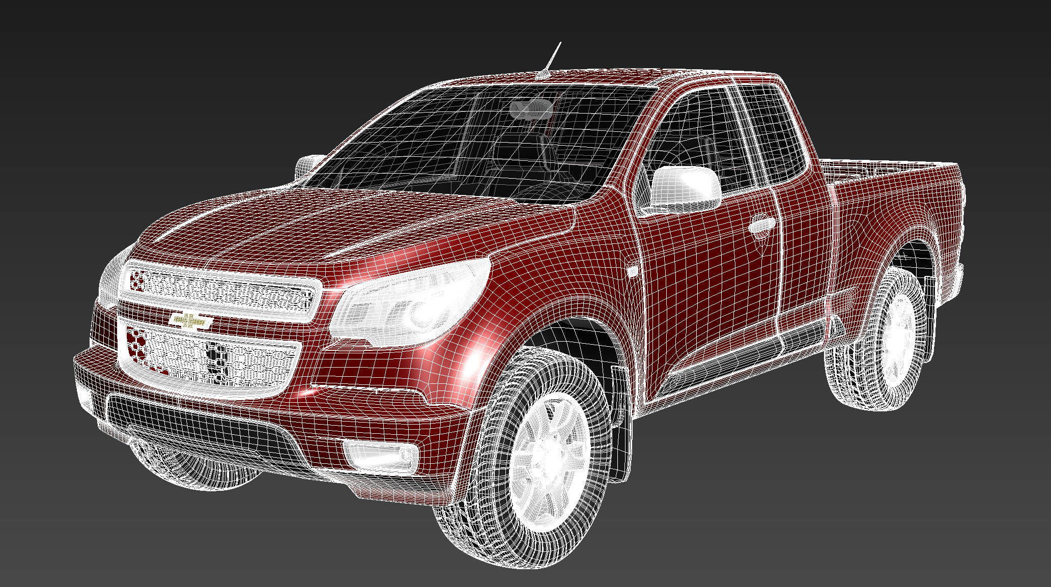 Chevrolet Colorado Extended Cab CG 2012 3D model_13