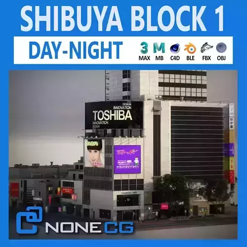 Tokyo Shibuya Block 1 3D model