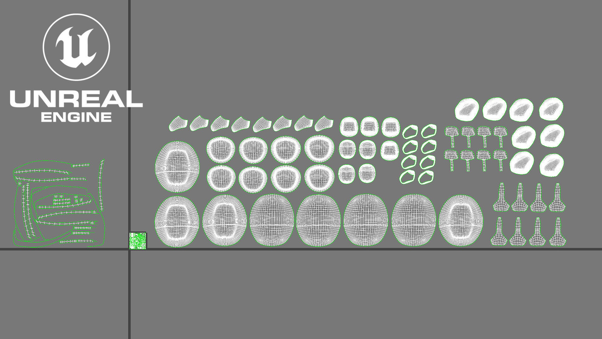 Self-driving car concept 3D with interior white 3D model_40