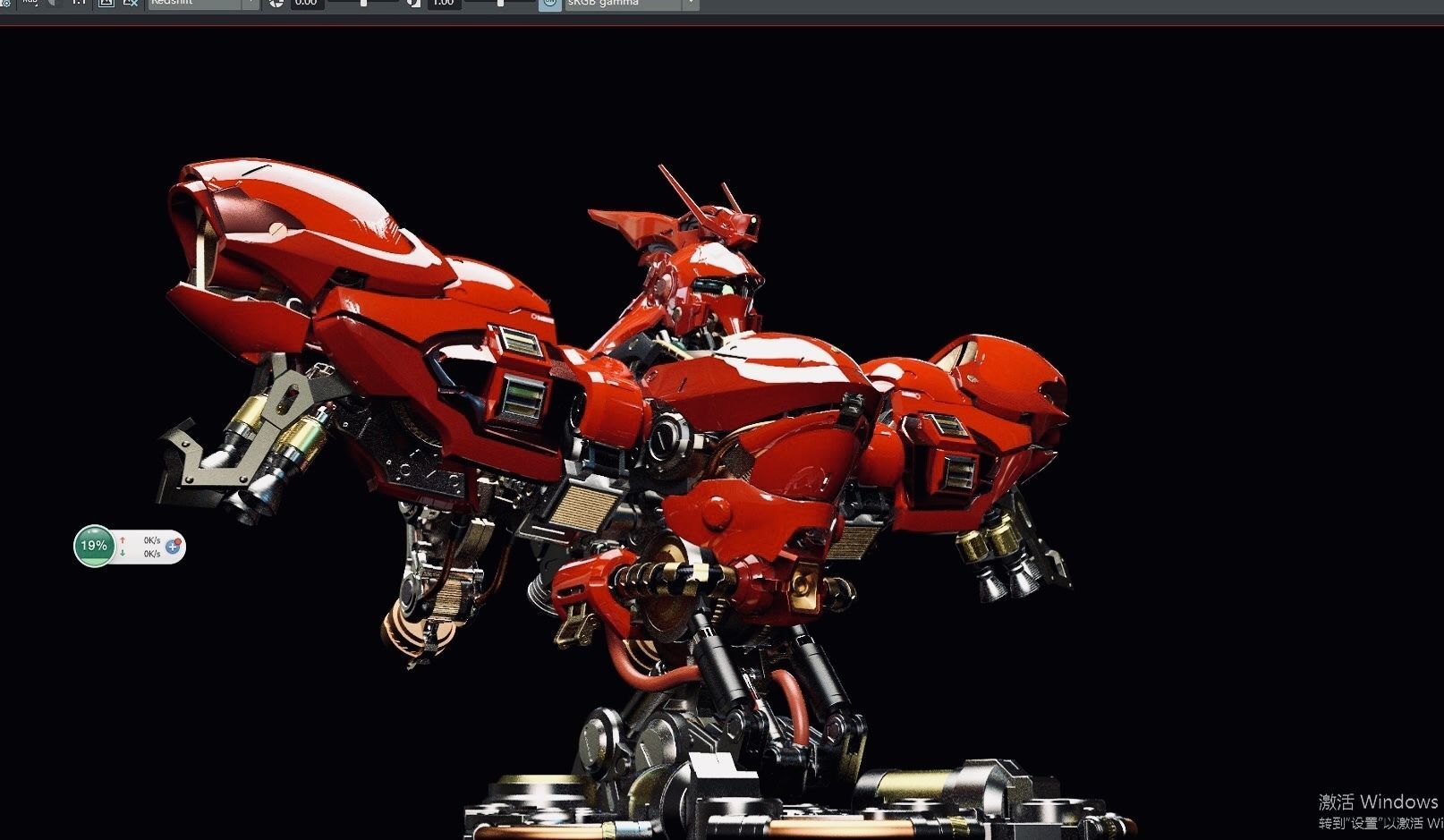 sazabi 3D model_3