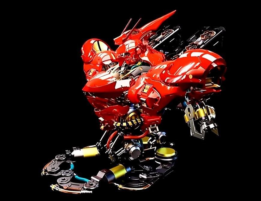sazabi 3D model_12