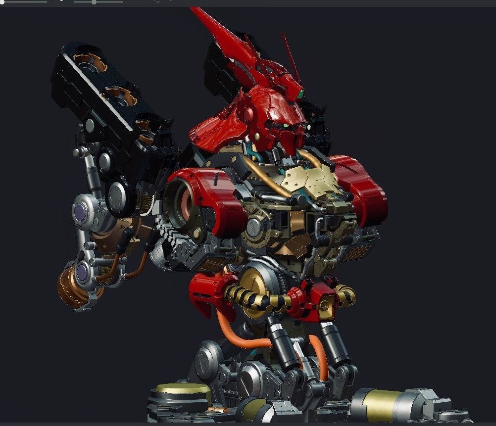 sazabi 3D model_9
