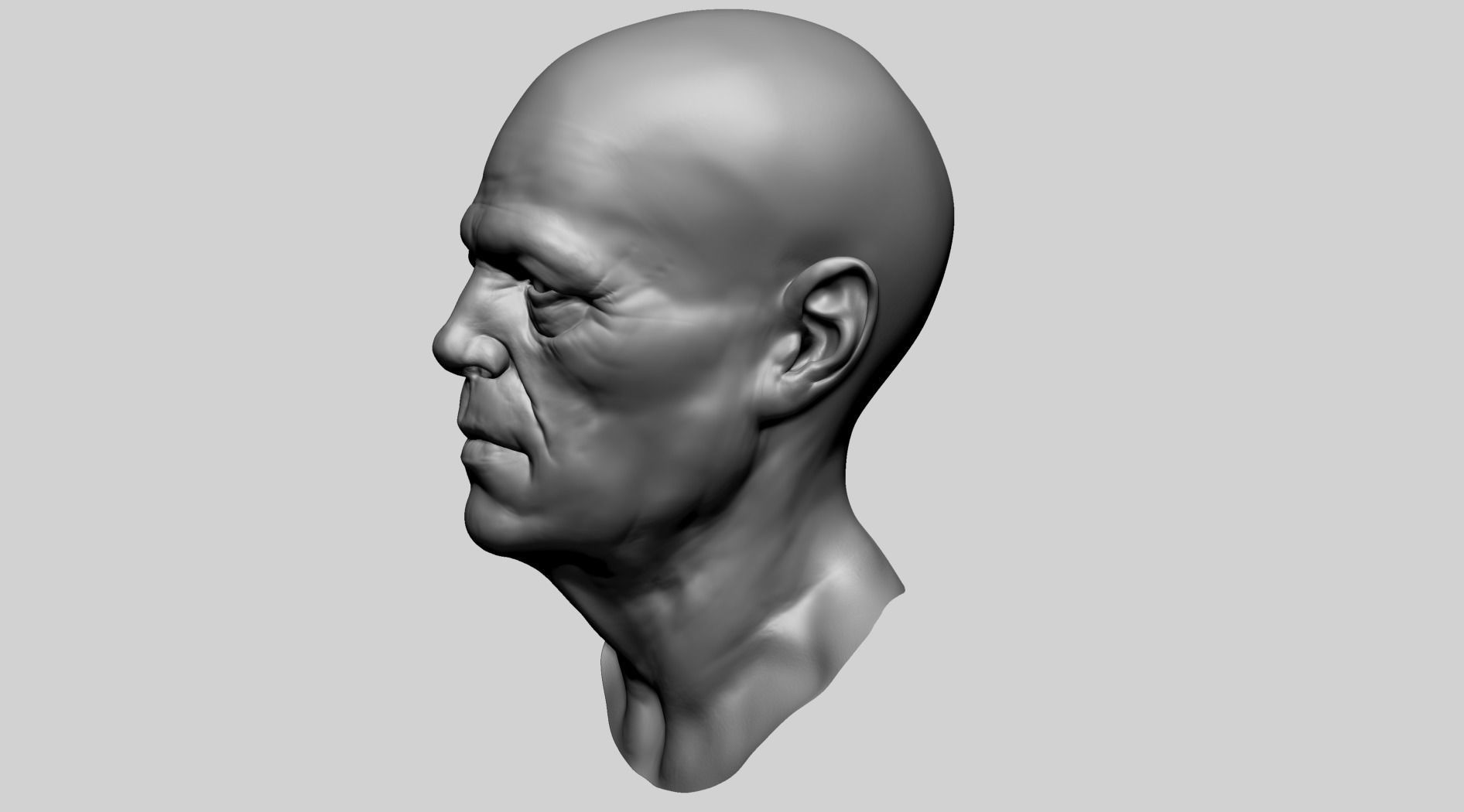 Male Head O 3D model_6