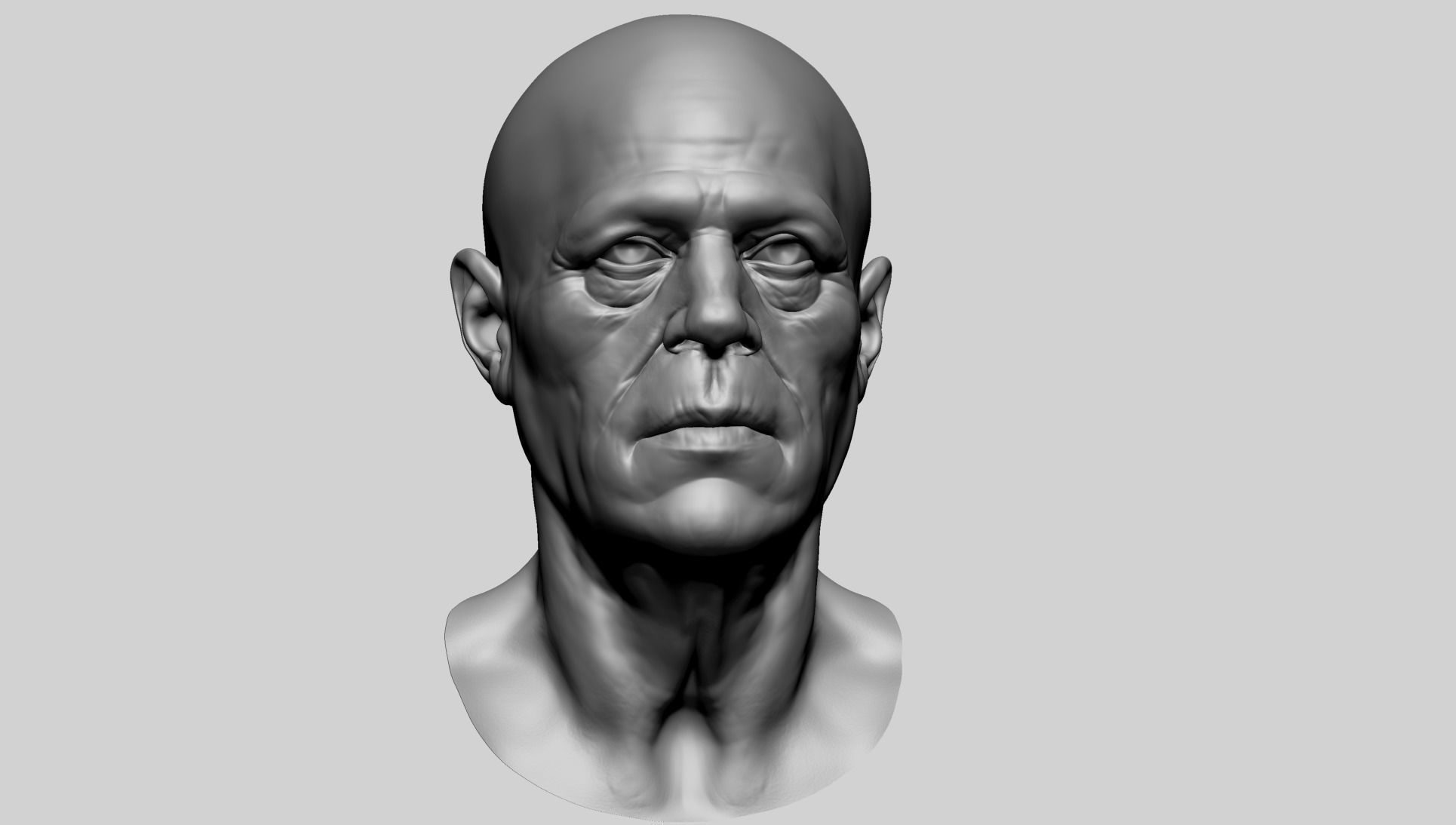 Male Head O 3D model_8