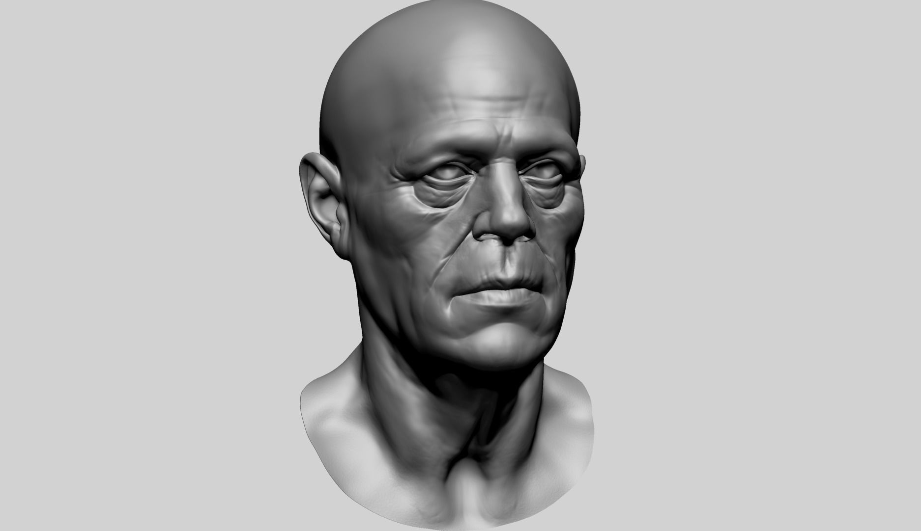 Male Head O 3D model_1
