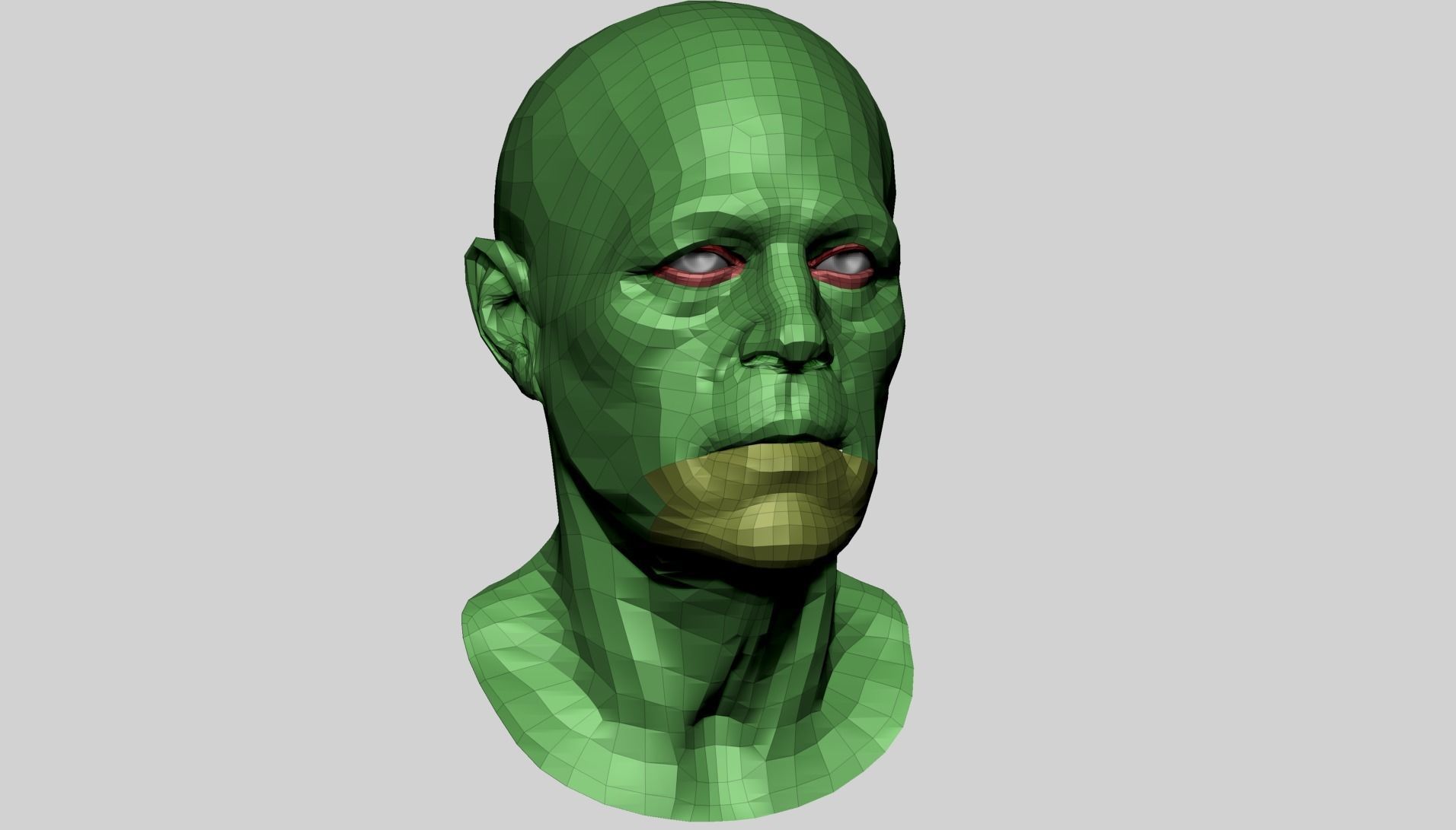 Male Head O 3D model_12