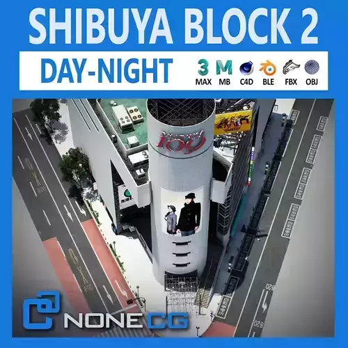 Tokyo Shibuya Block 2 3D model