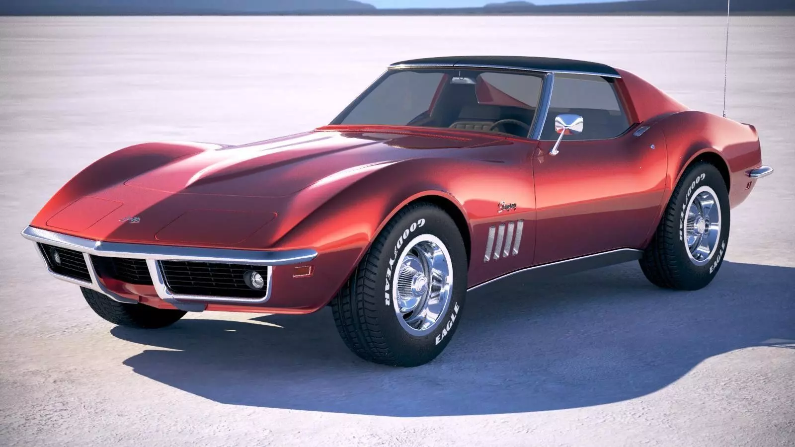 Chevrolet Corvette C3 coupe CG 1969 3D model