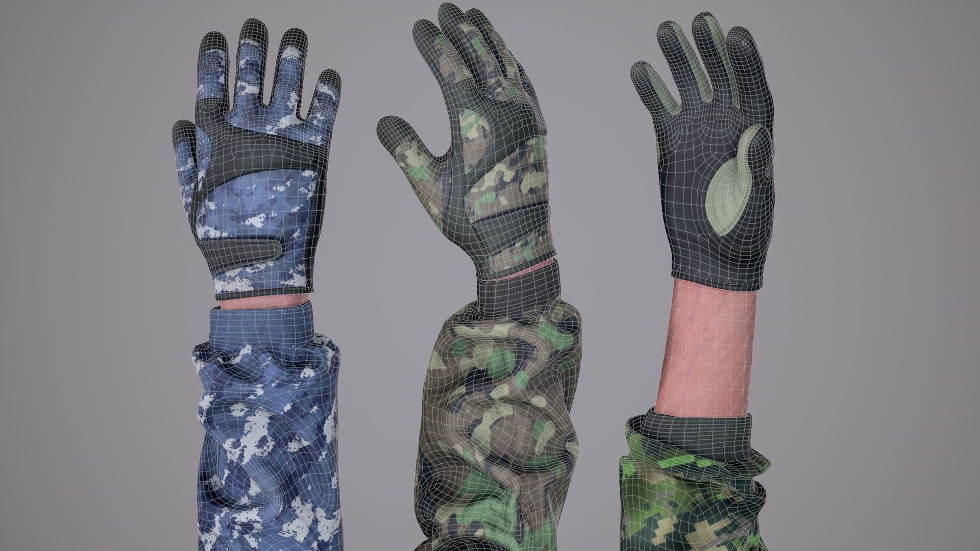 FPS Arms 05a Low-poly 3D model_40