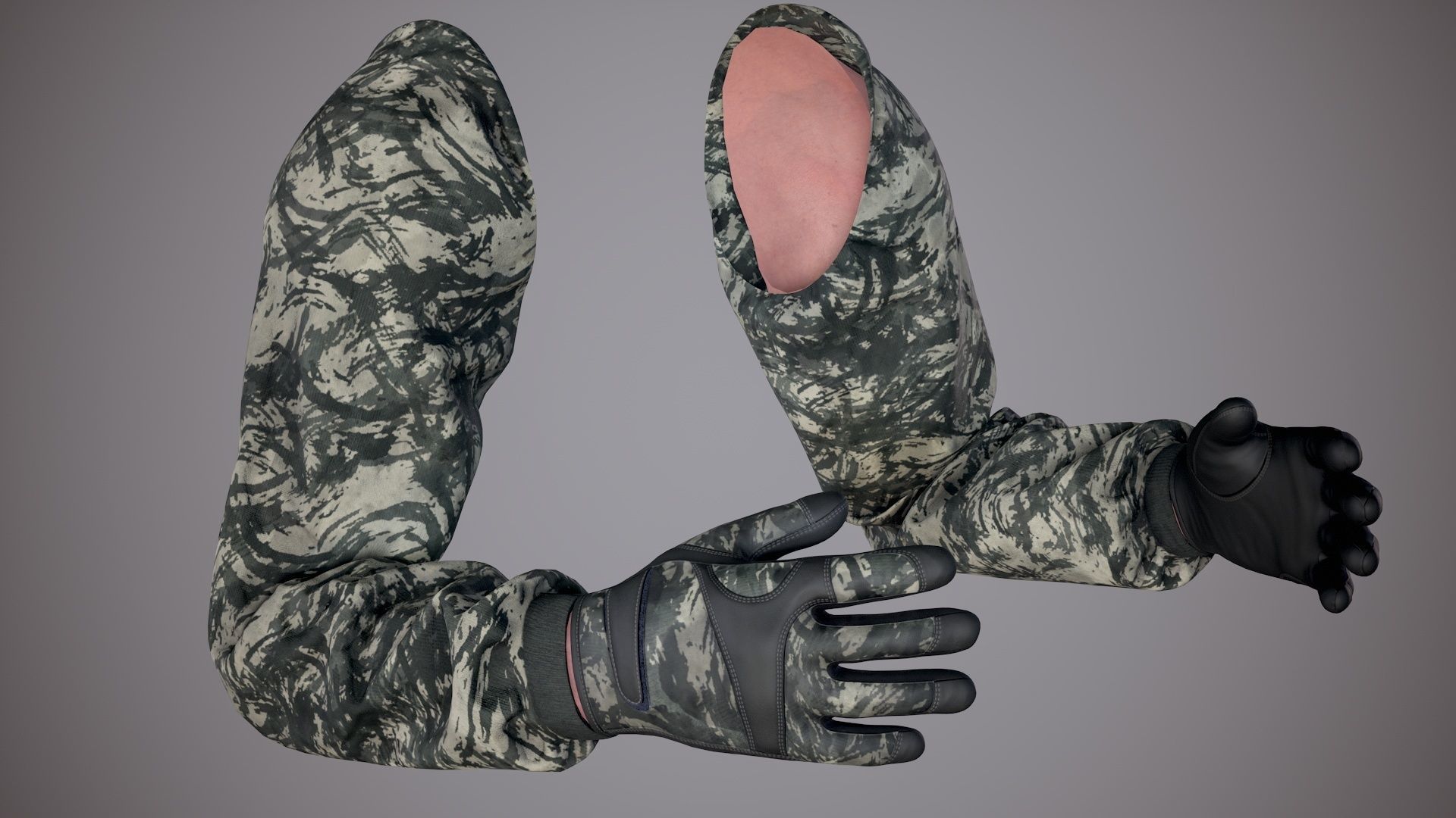 FPS Arms 05a Low-poly 3D model_36