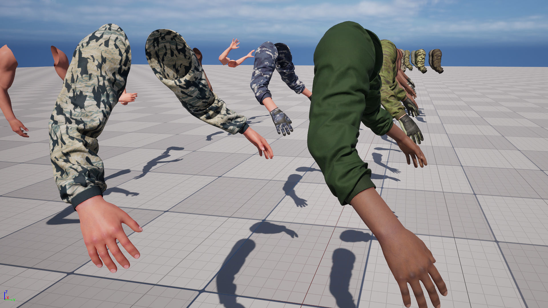 FPS Arms 05a Low-poly 3D model_38