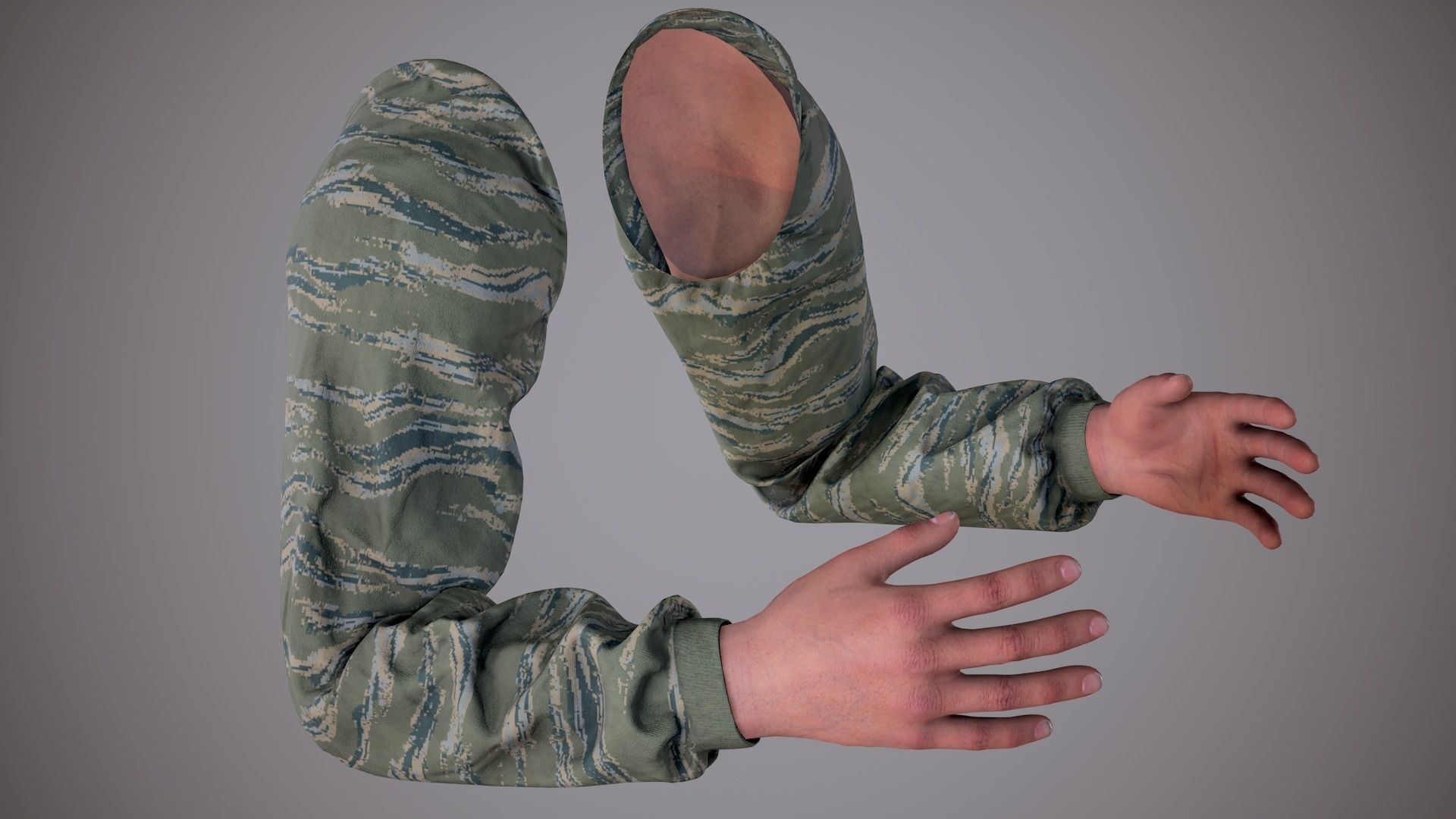 FPS Arms 05a Low-poly 3D model_27