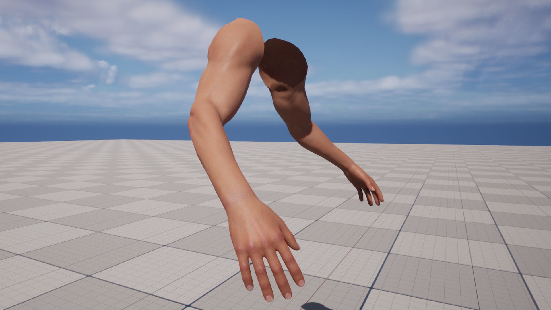 FPS Arms 05a Low-poly 3D model_29