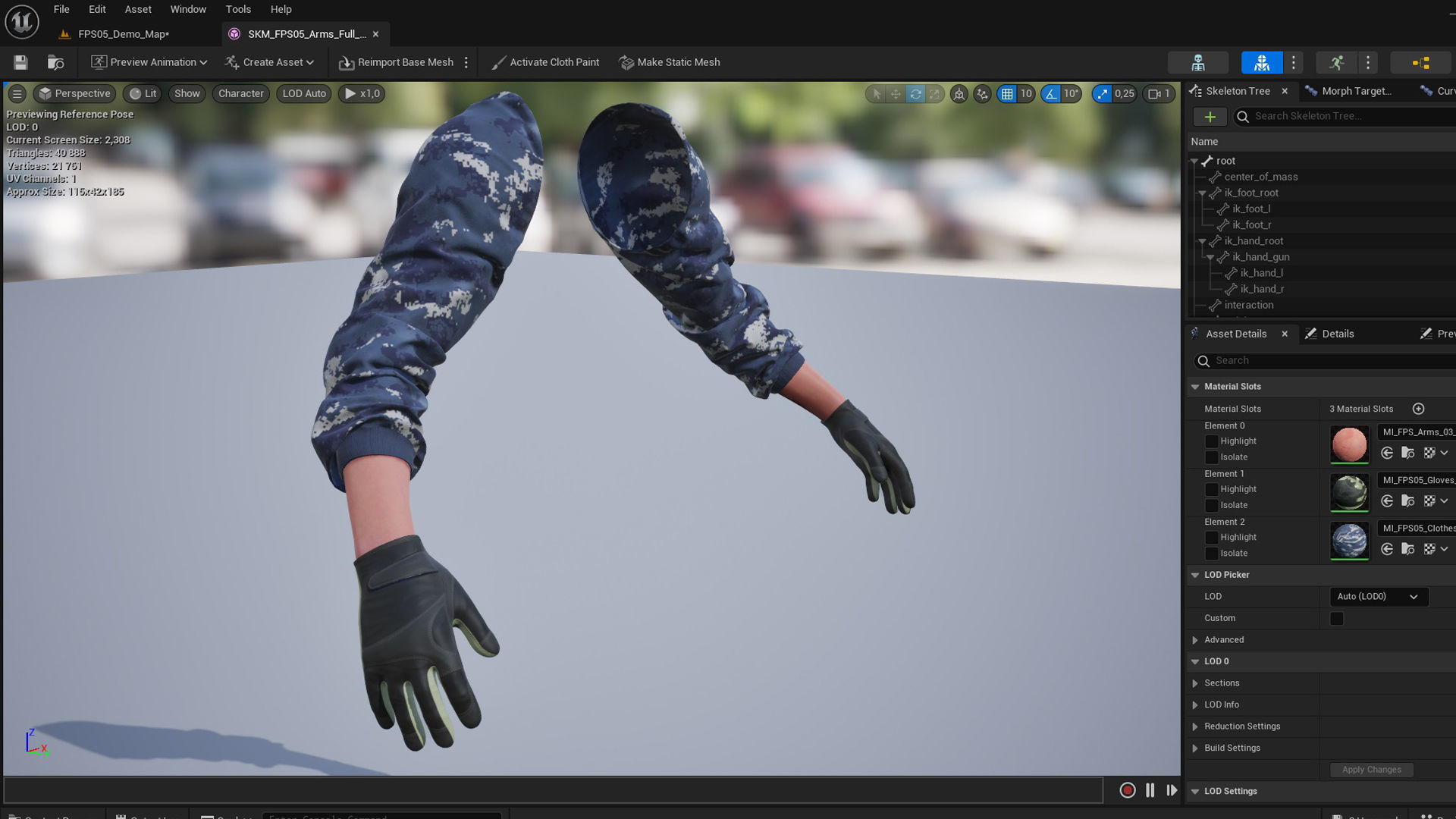 FPS Arms 05a Low-poly 3D model_20