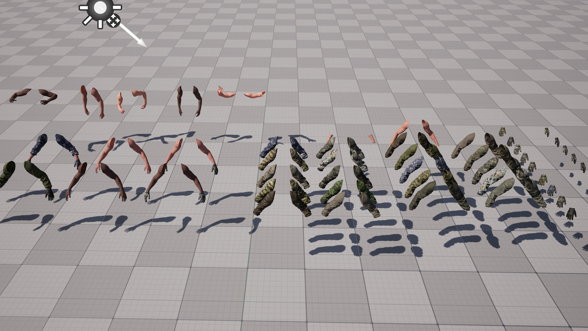 FPS Arms 05a Low-poly 3D model_37