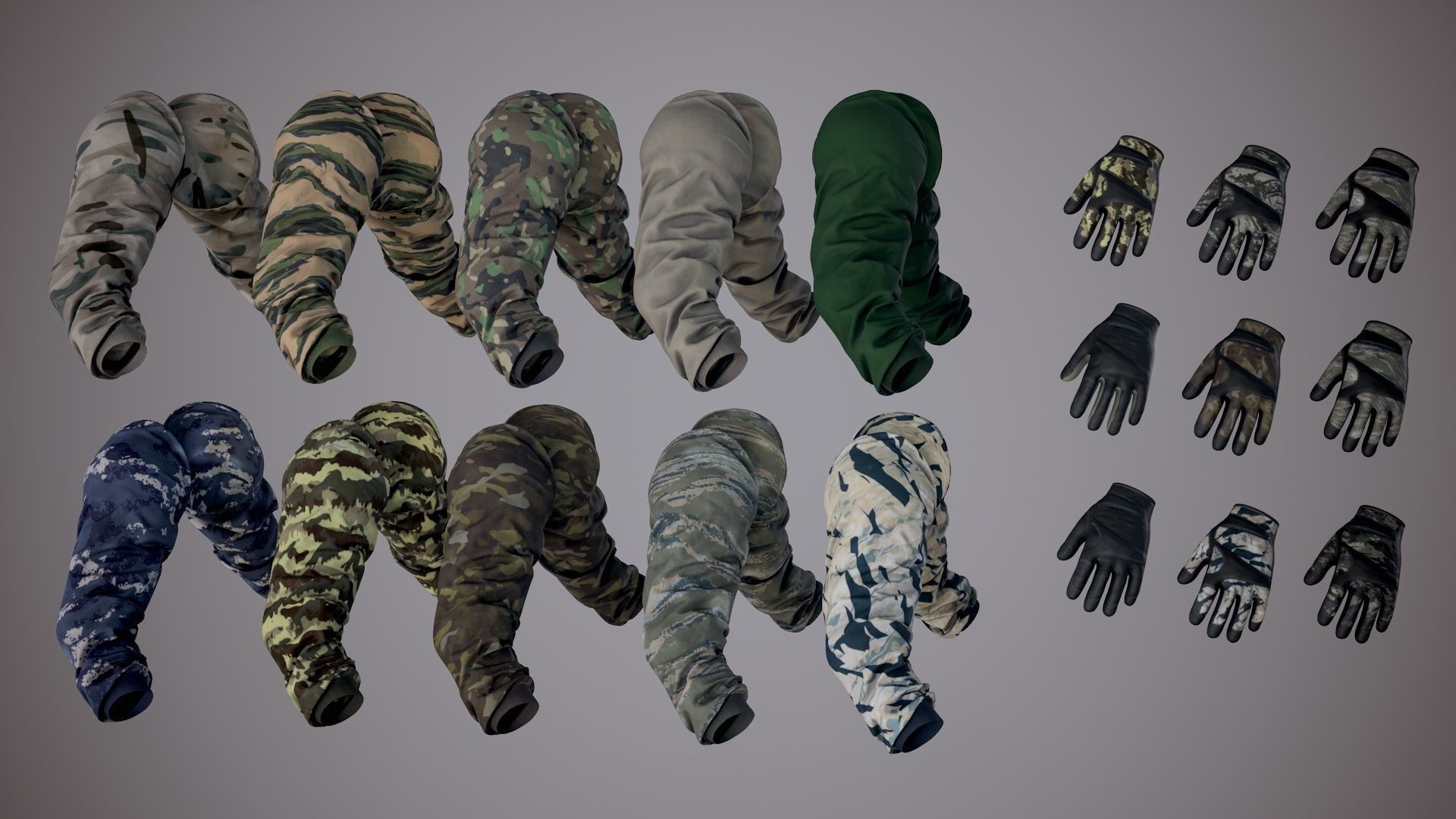 FPS Arms 05a Low-poly 3D model_9