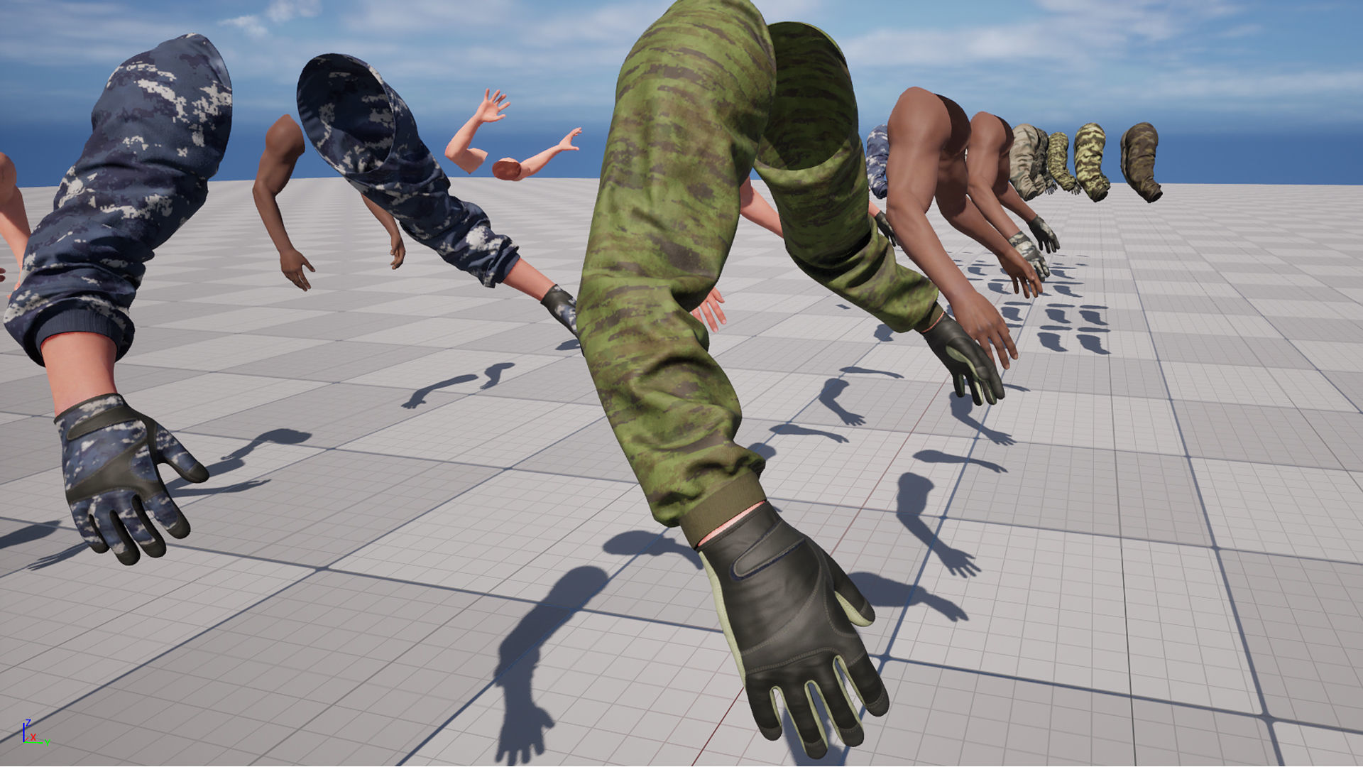 FPS Arms 05a Low-poly 3D model_19