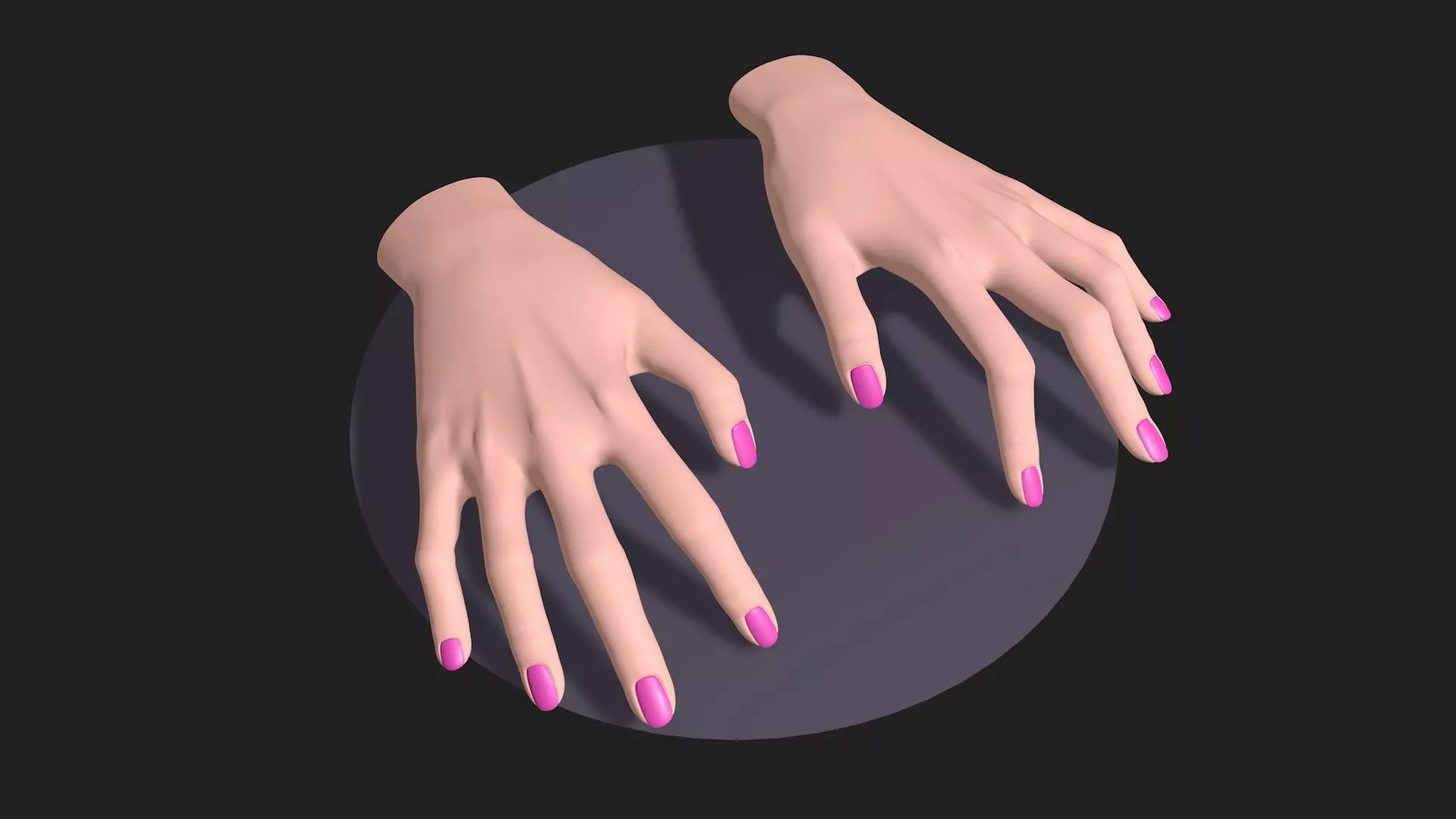 Womens hands  3D model_0