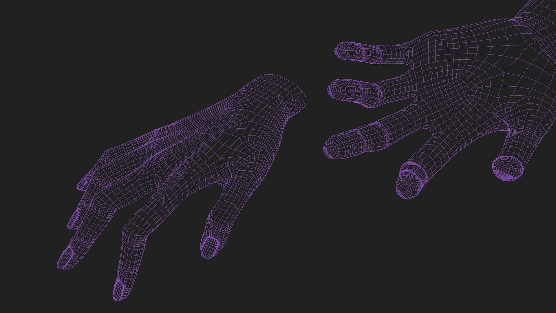 Womens hands  3D model_8