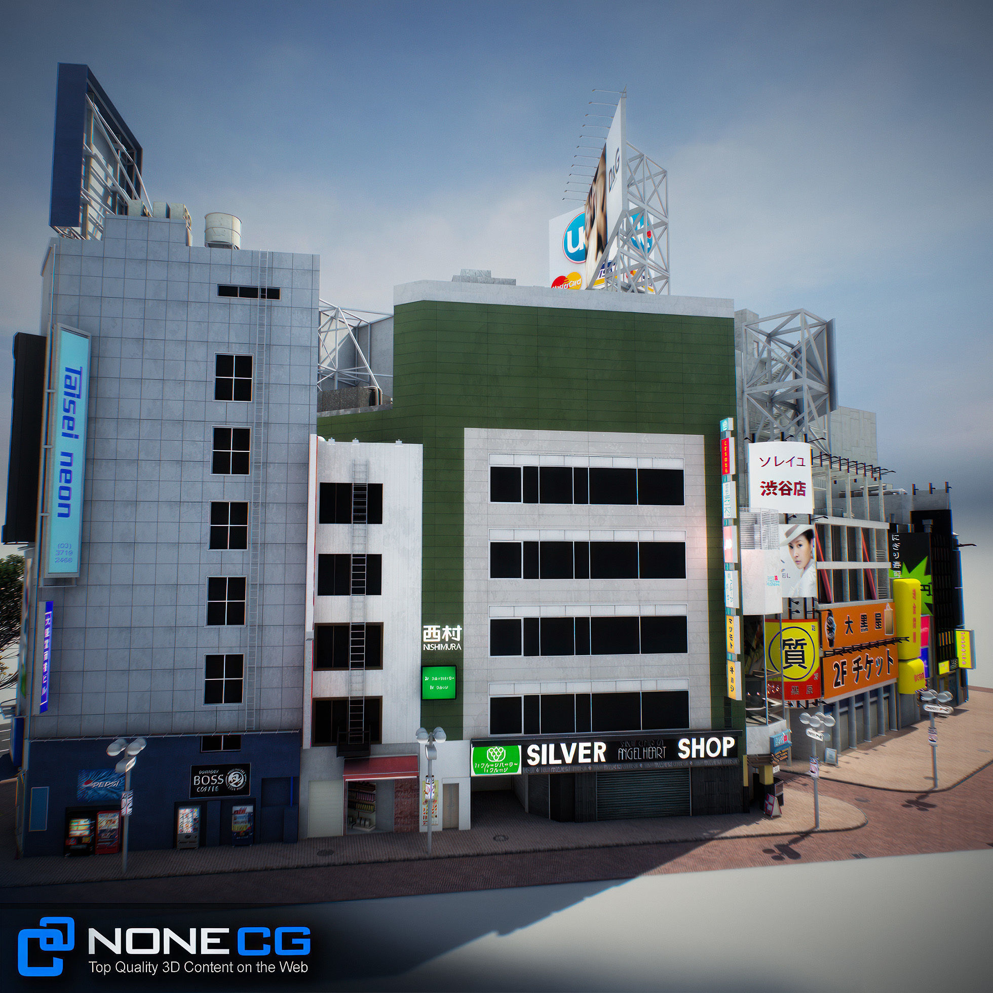 Tokyo Shibuya Block 3 3D model_44