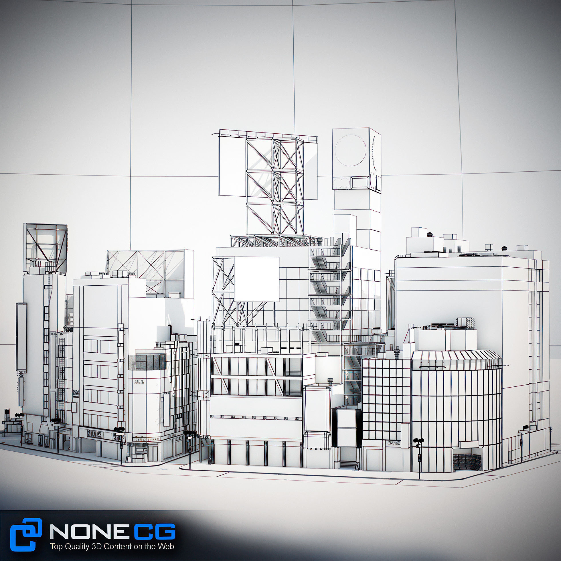 Tokyo Shibuya Block 3 3D model_50