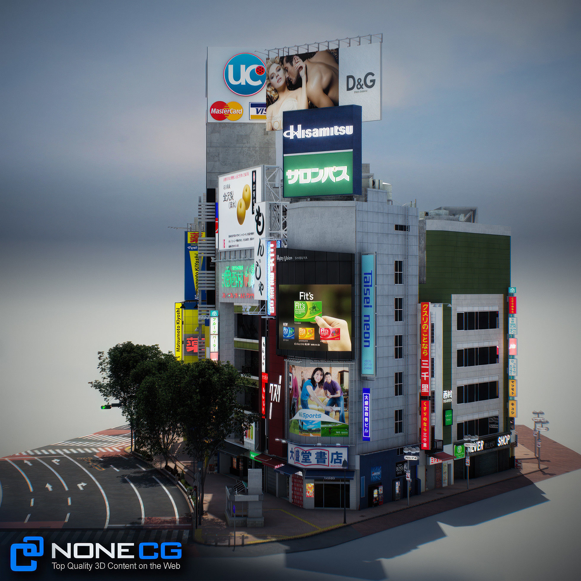 Tokyo Shibuya Block 3 3D model_55