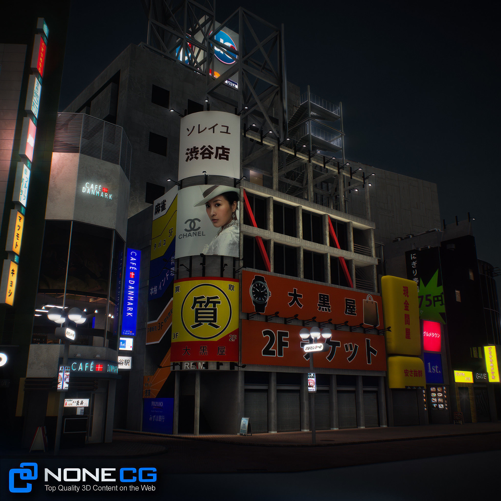 Tokyo Shibuya Block 3 3D model_66