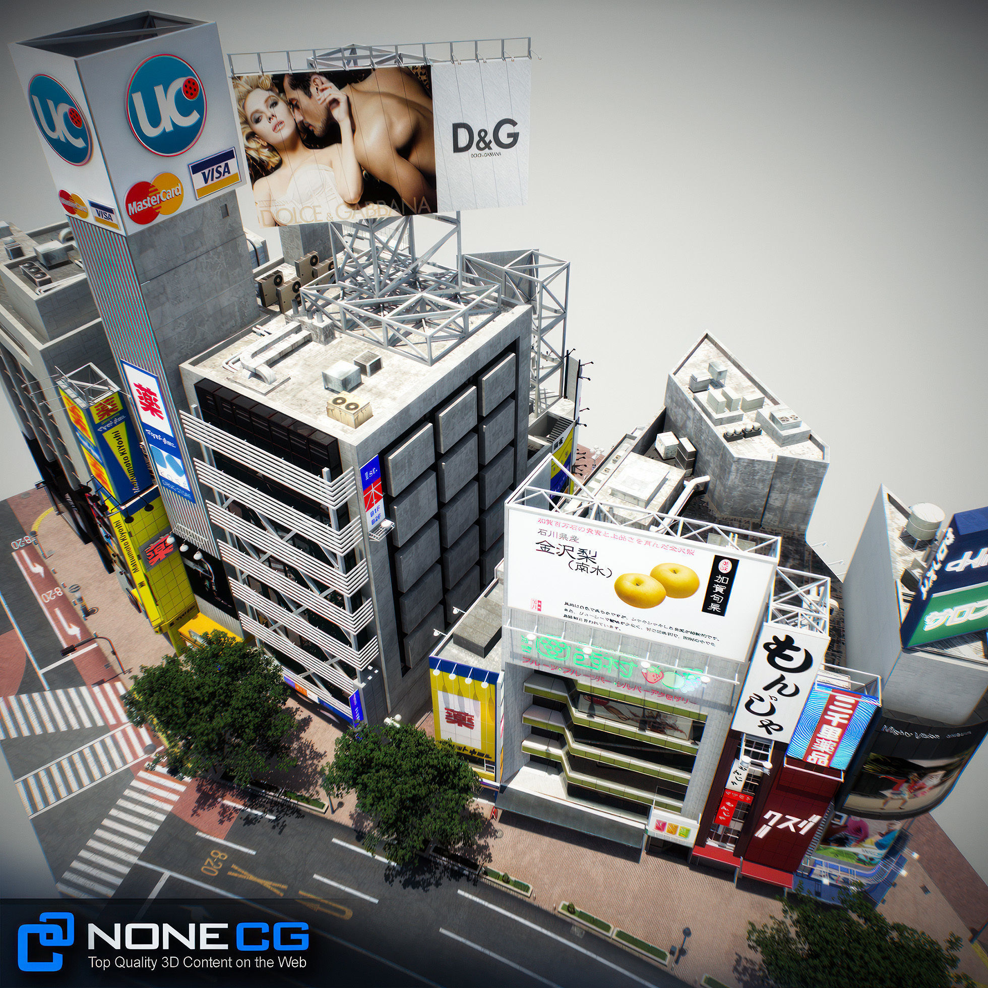 Tokyo Shibuya Block 3 3D model_35