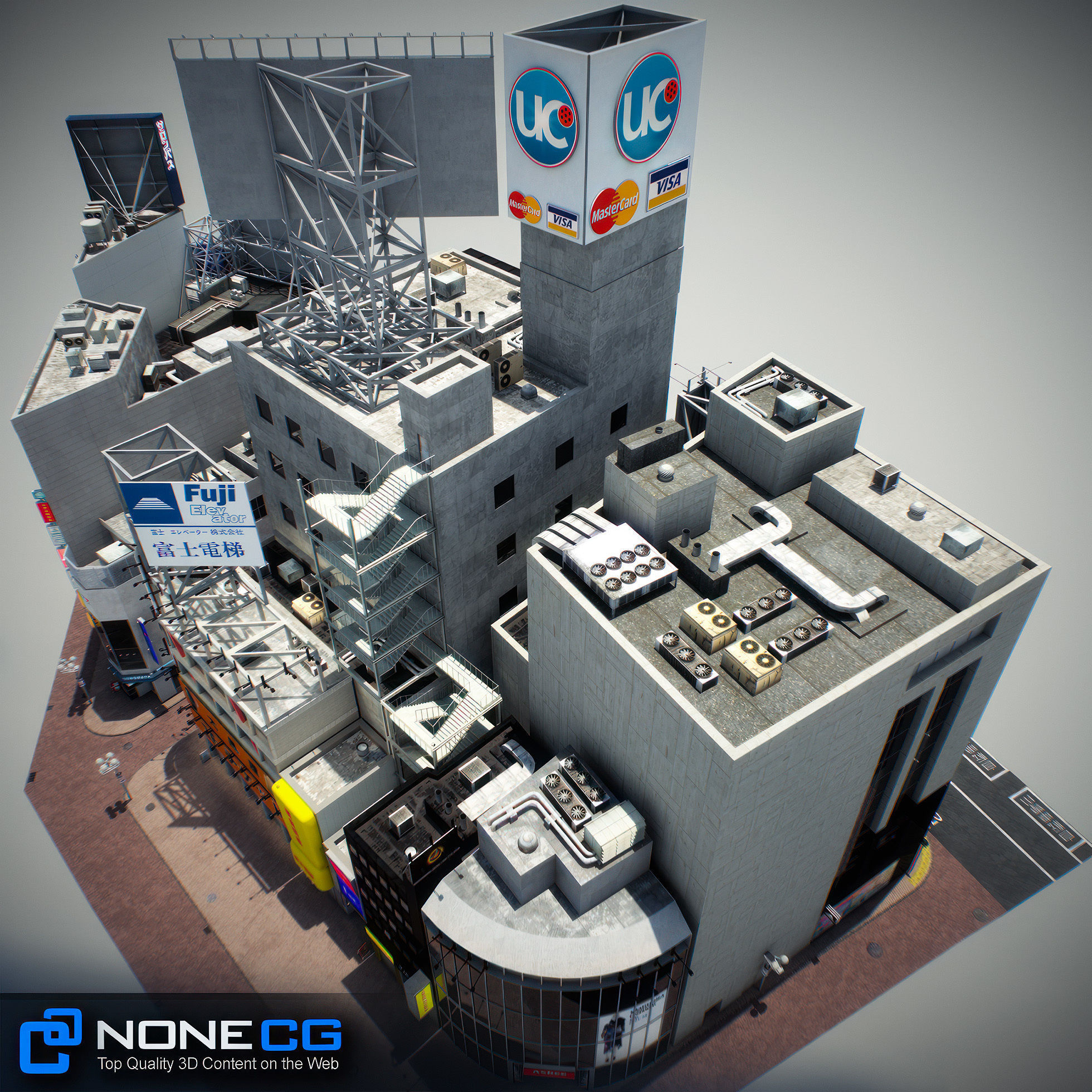 Tokyo Shibuya Block 3 3D model_11