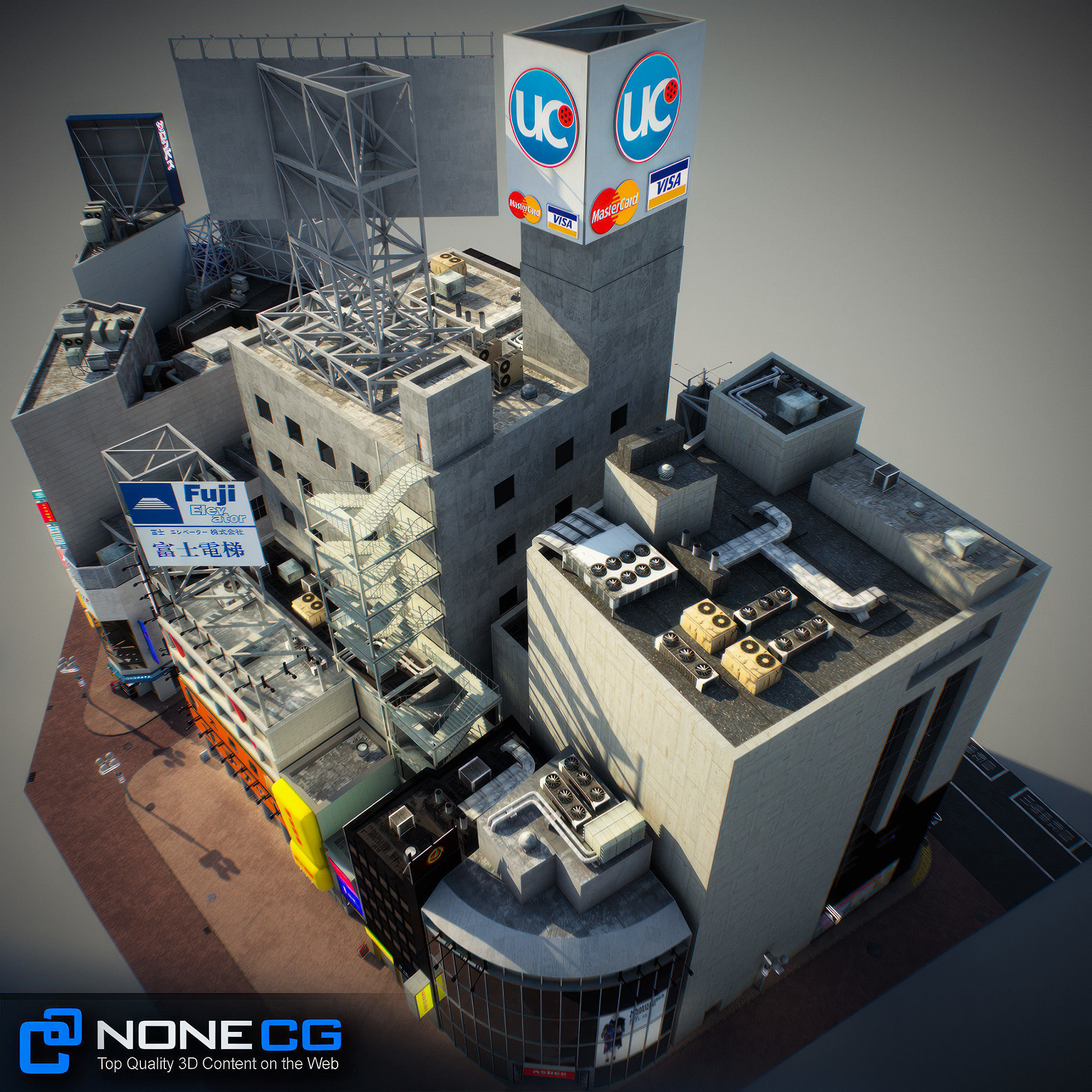 Tokyo Shibuya Block 3 3D model_10