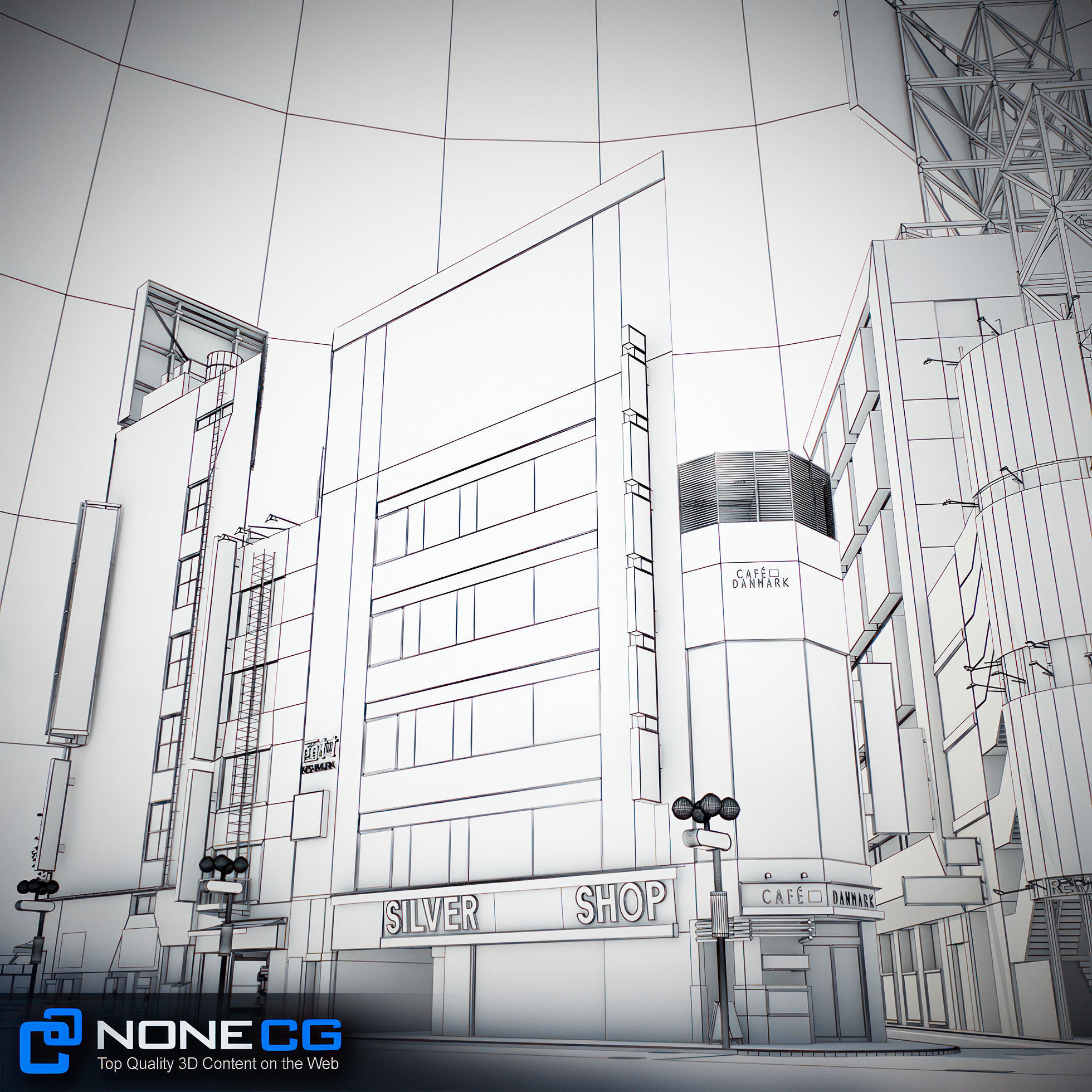 Tokyo Shibuya Block 3 3D model_46