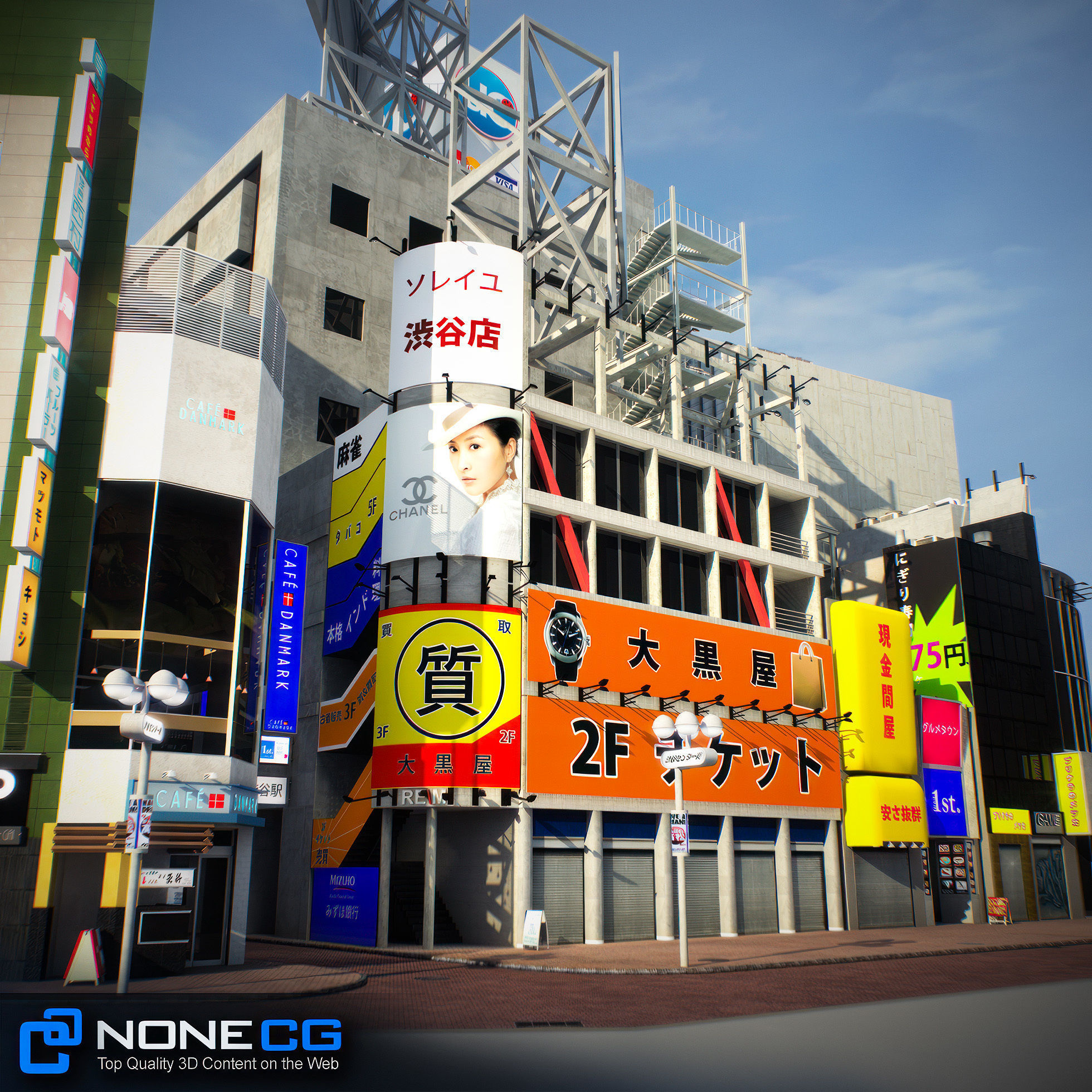 Tokyo Shibuya Block 3 3D model_63