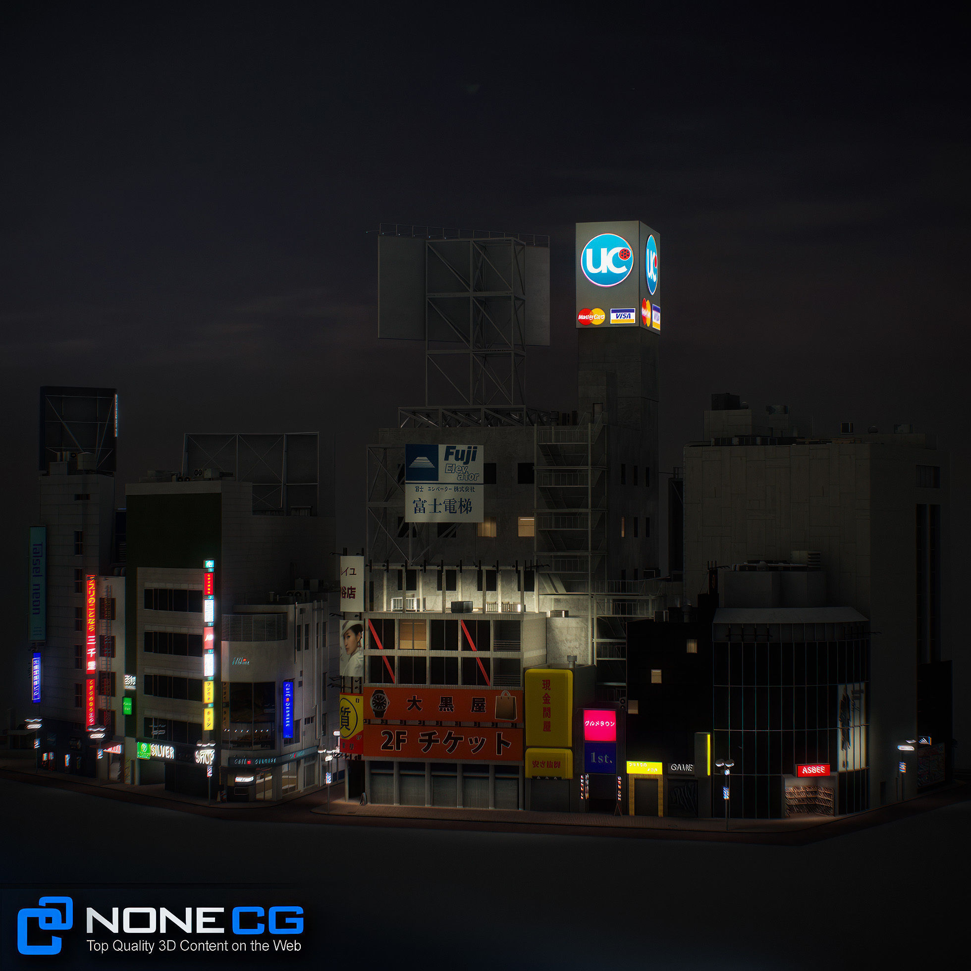 Tokyo Shibuya Block 3 3D model_52