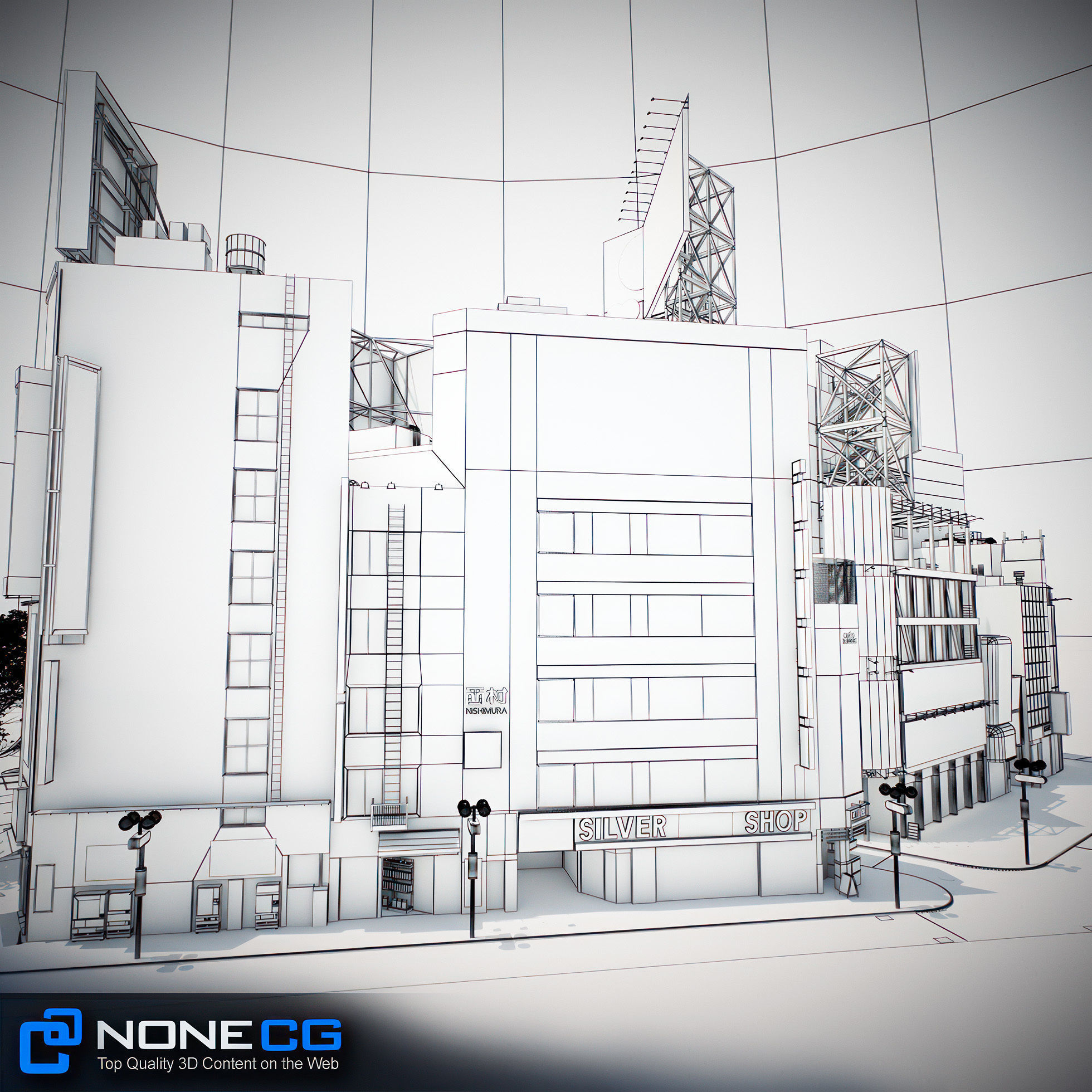 Tokyo Shibuya Block 3 3D model_43