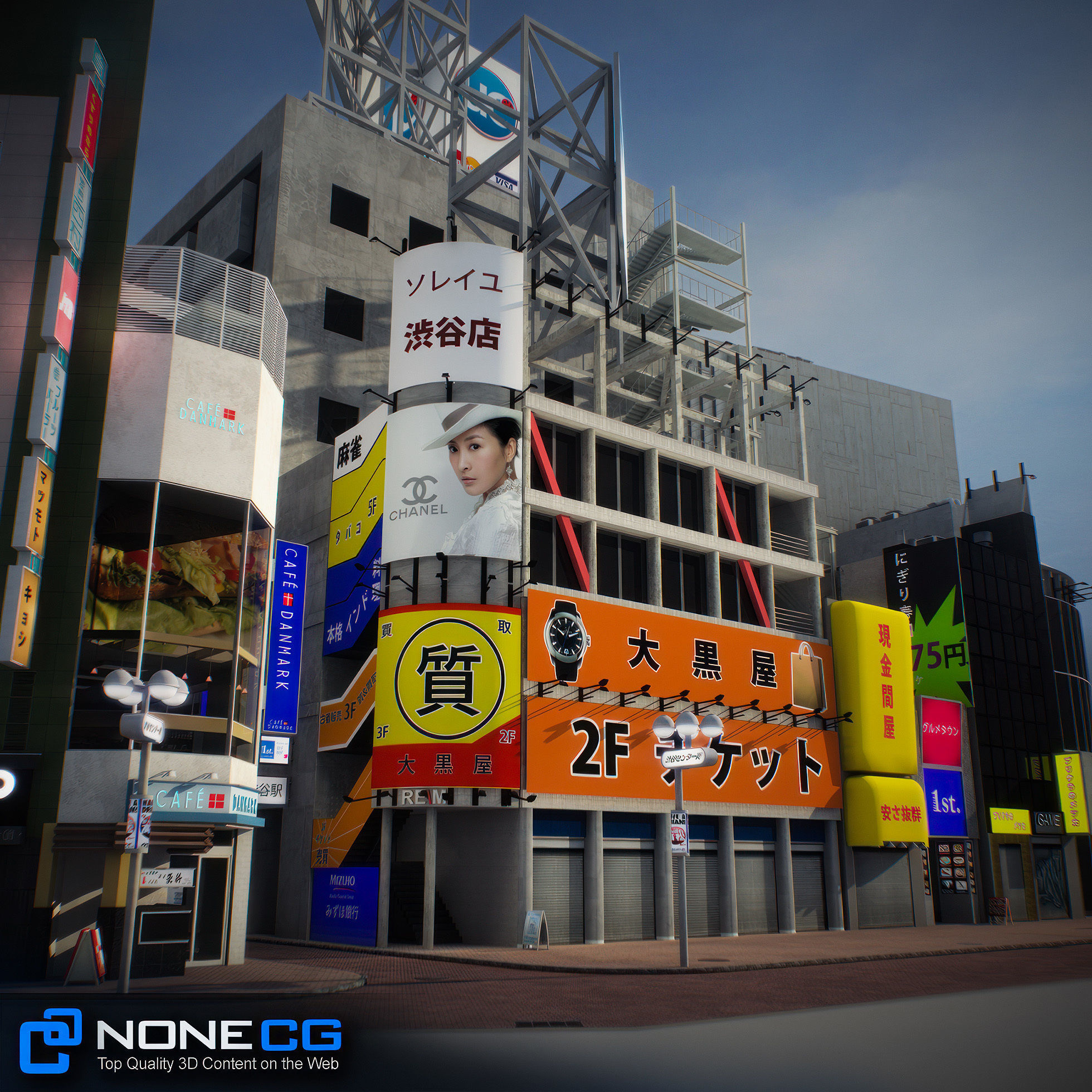 Tokyo Shibuya Block 3 3D model_65