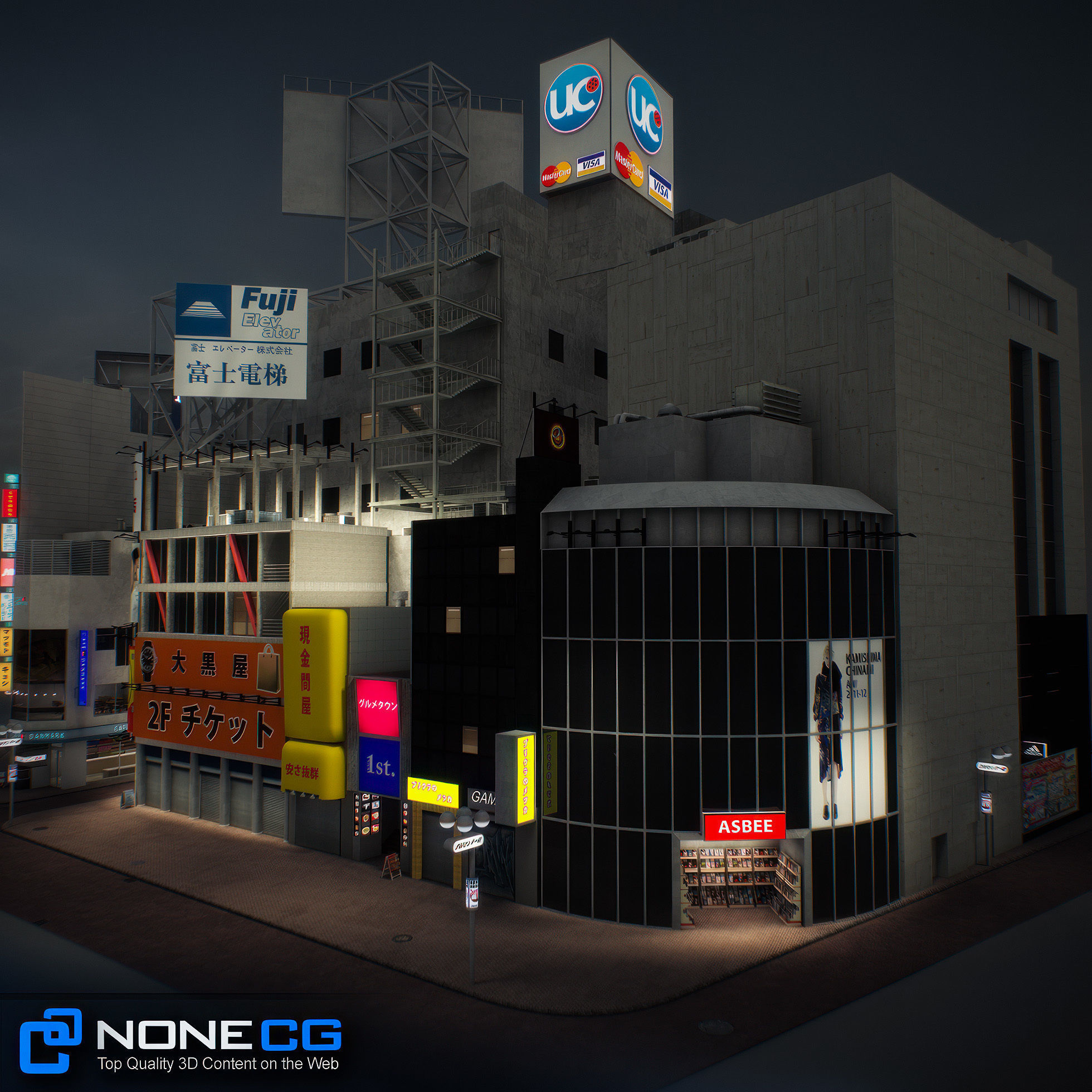 Tokyo Shibuya Block 3 3D model_27