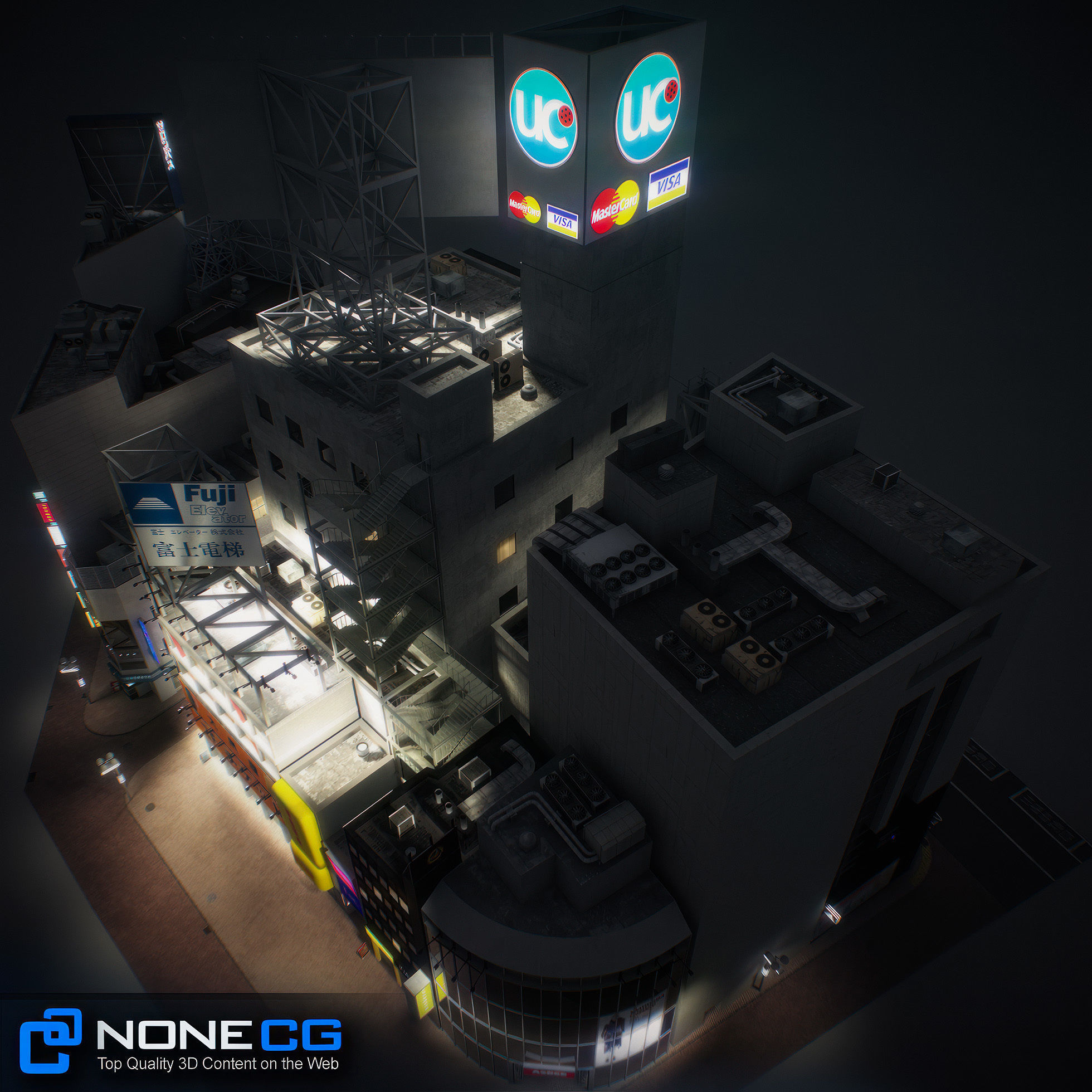 Tokyo Shibuya Block 3 3D model_13