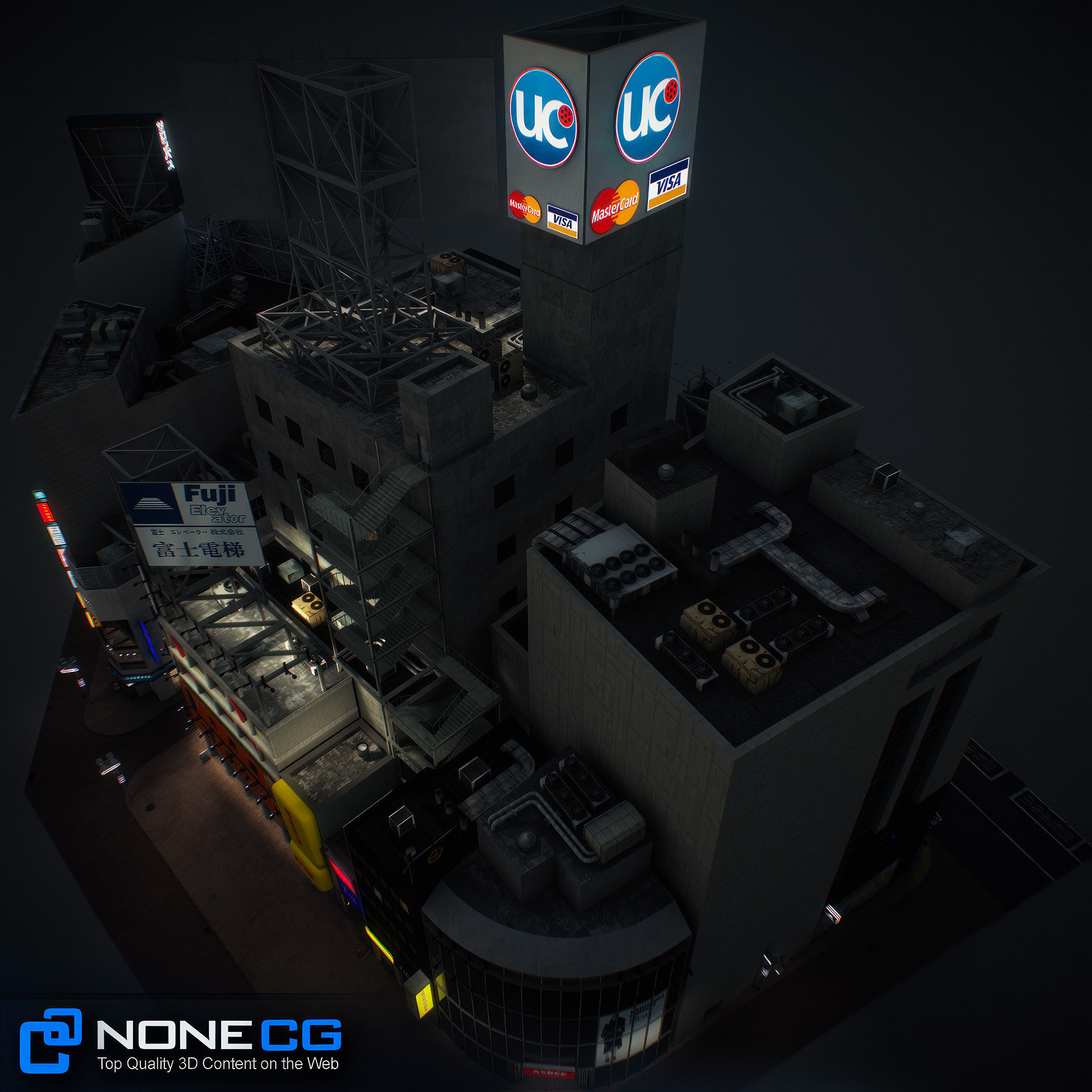 Tokyo Shibuya Block 3 3D model_14